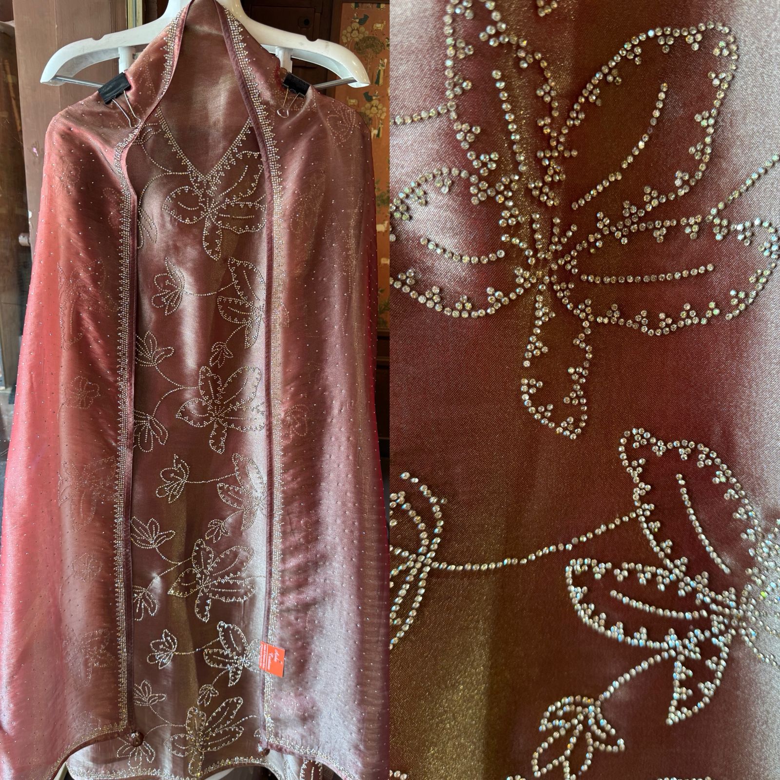 BEAUTIFUL UNSTITCHED SUIT DESIGN ON TISSUE