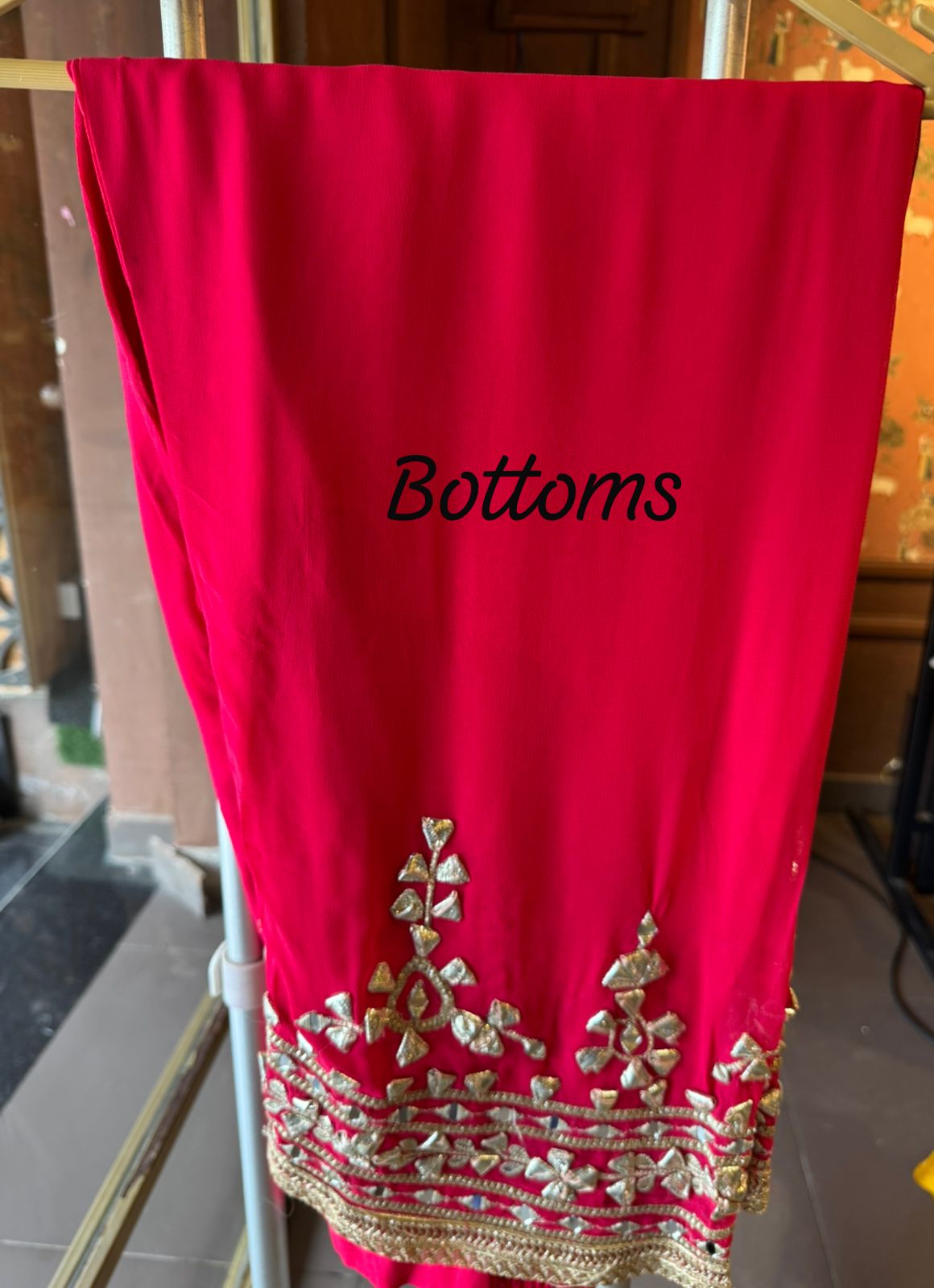 Traditional heavily embroidered Anarkali suit