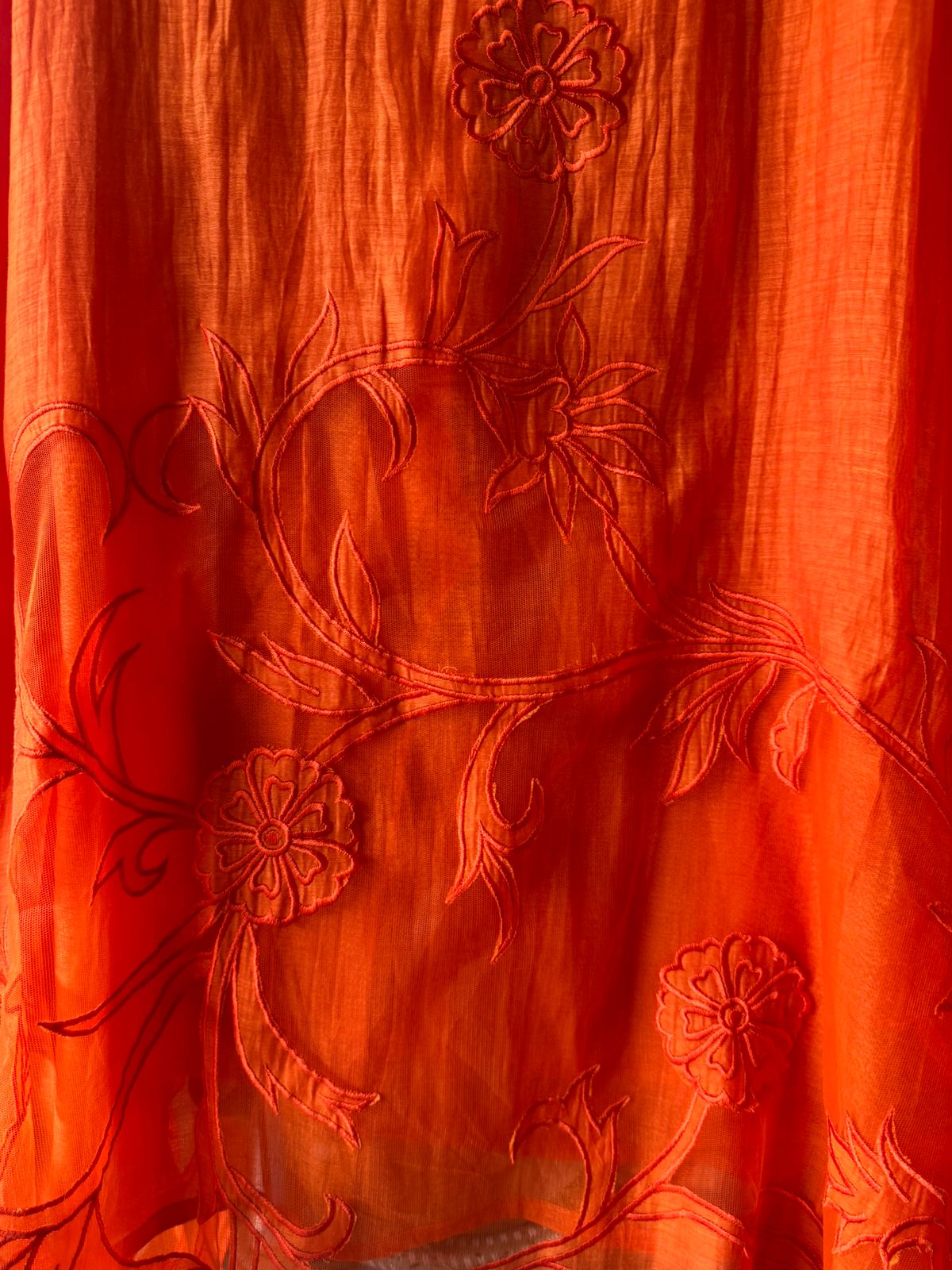 Pure Mul Crushed Chanderi unstitched Kurta