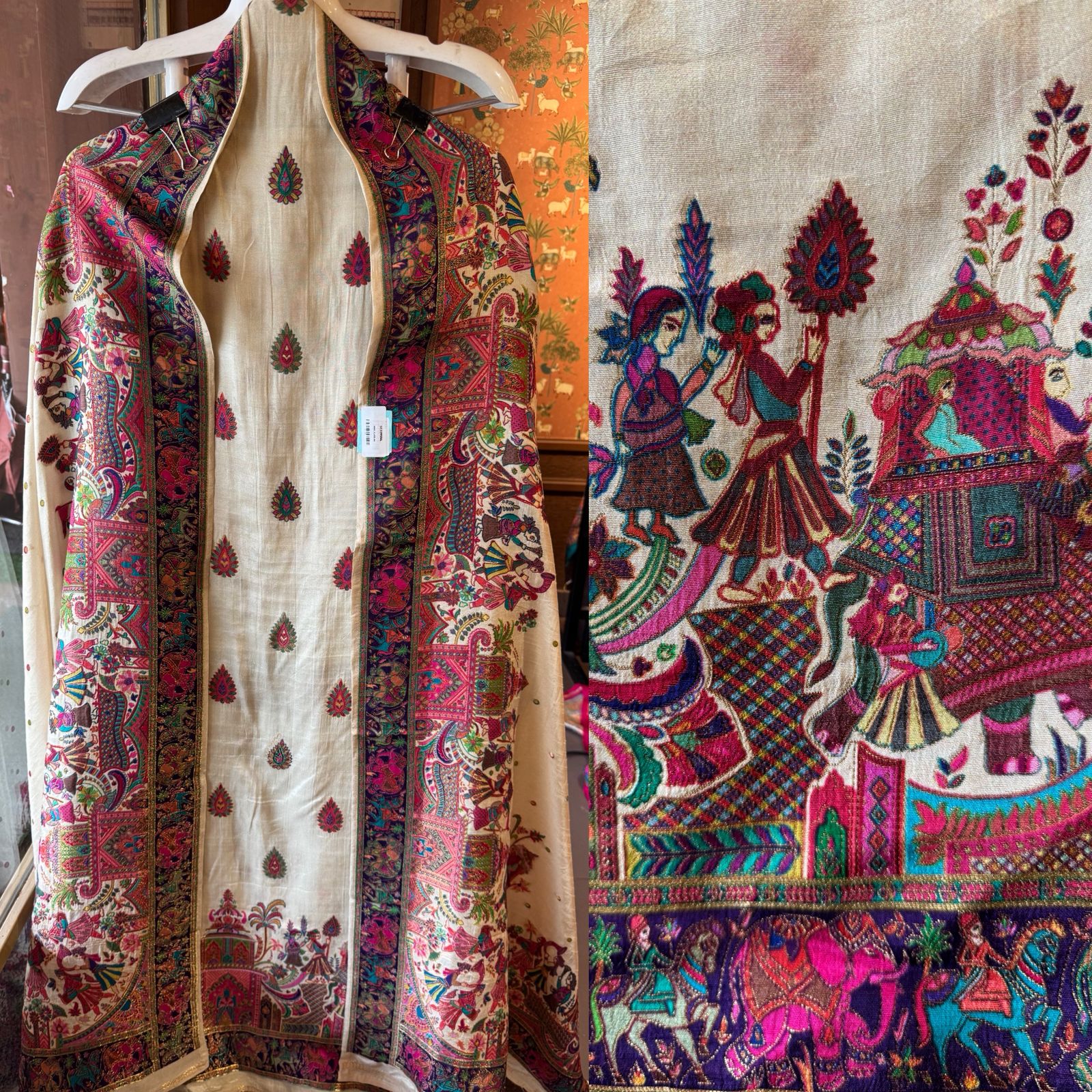 Soft Silk Unstitched shirt