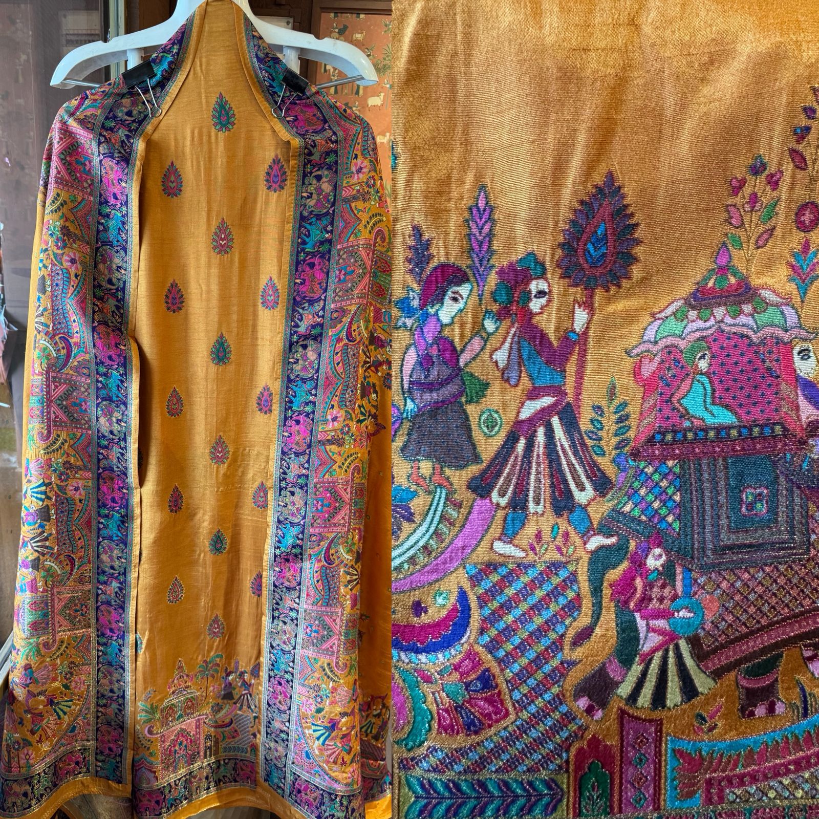 Soft Silk Unstitched shirt