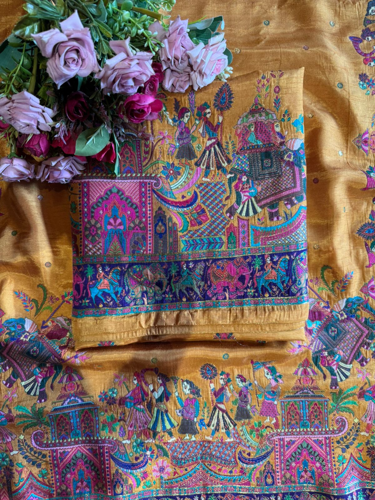 Soft Silk Unstitched shirt