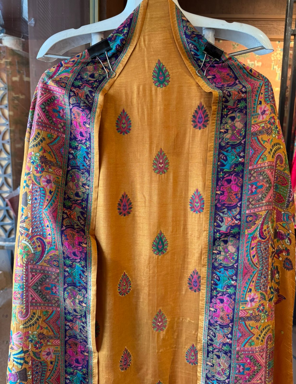 Soft Silk Unstitched shirt