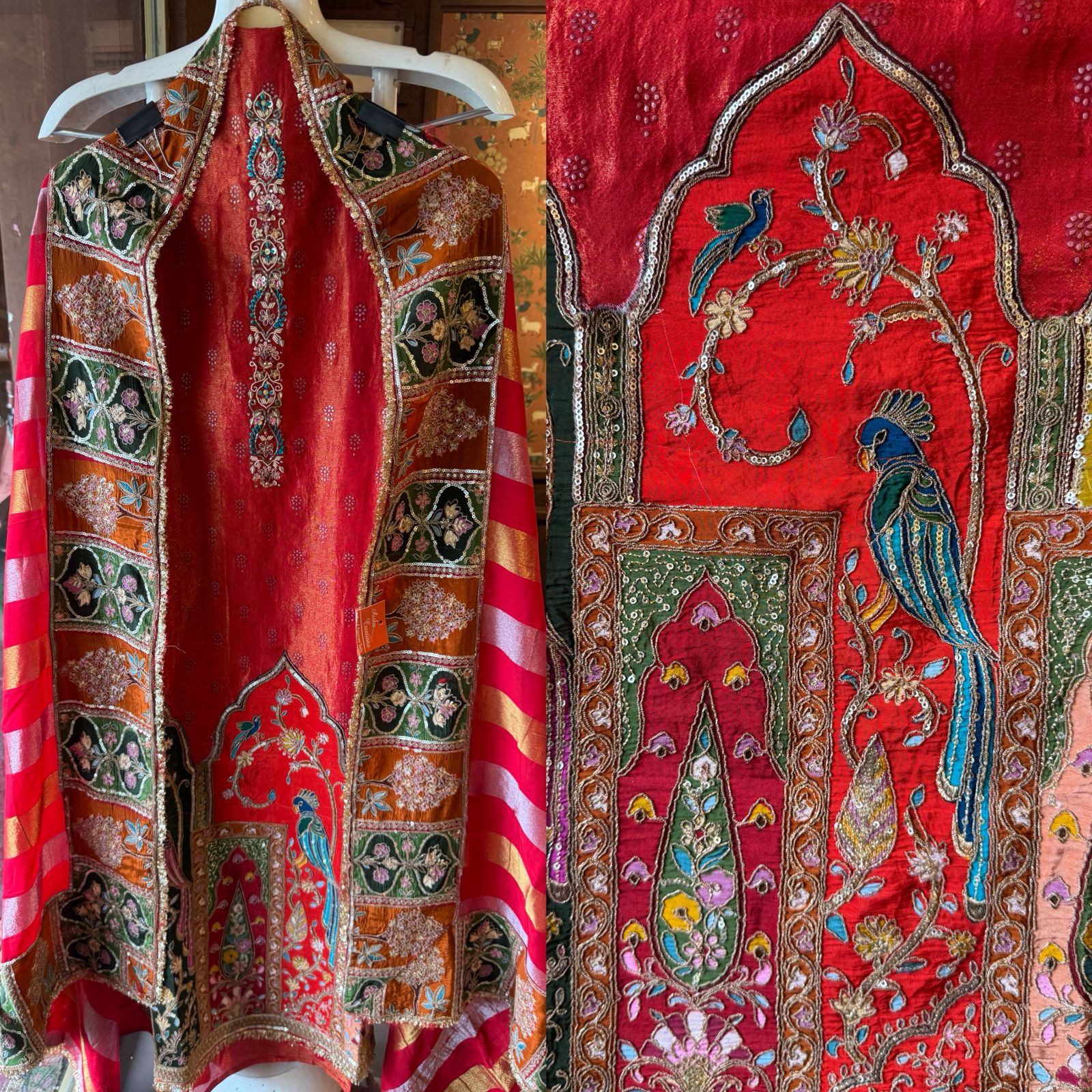 Richly embroidered ethnic Suit
