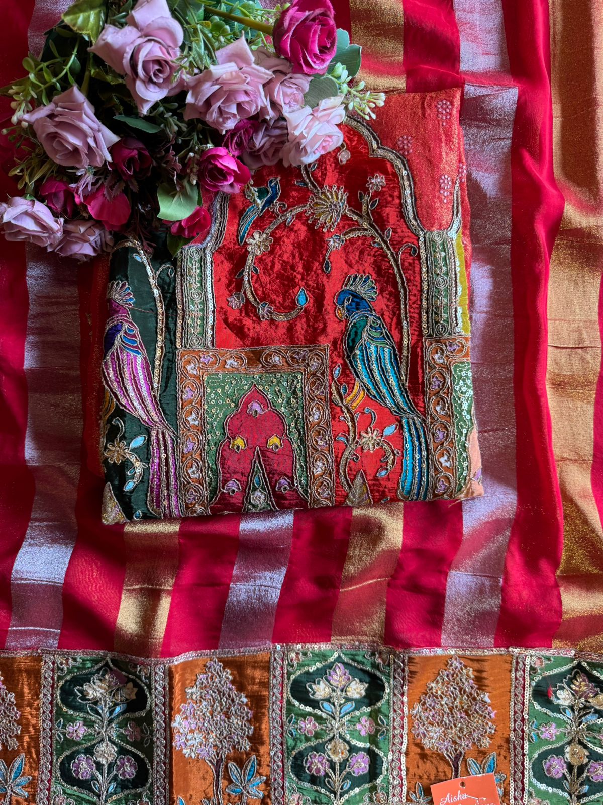 Richly embroidered ethnic Suit