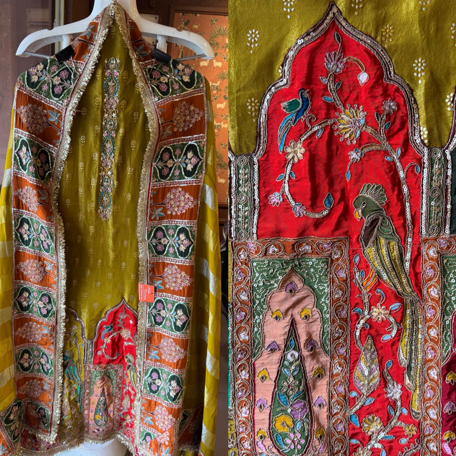 Richly embroidered ethnic Suit