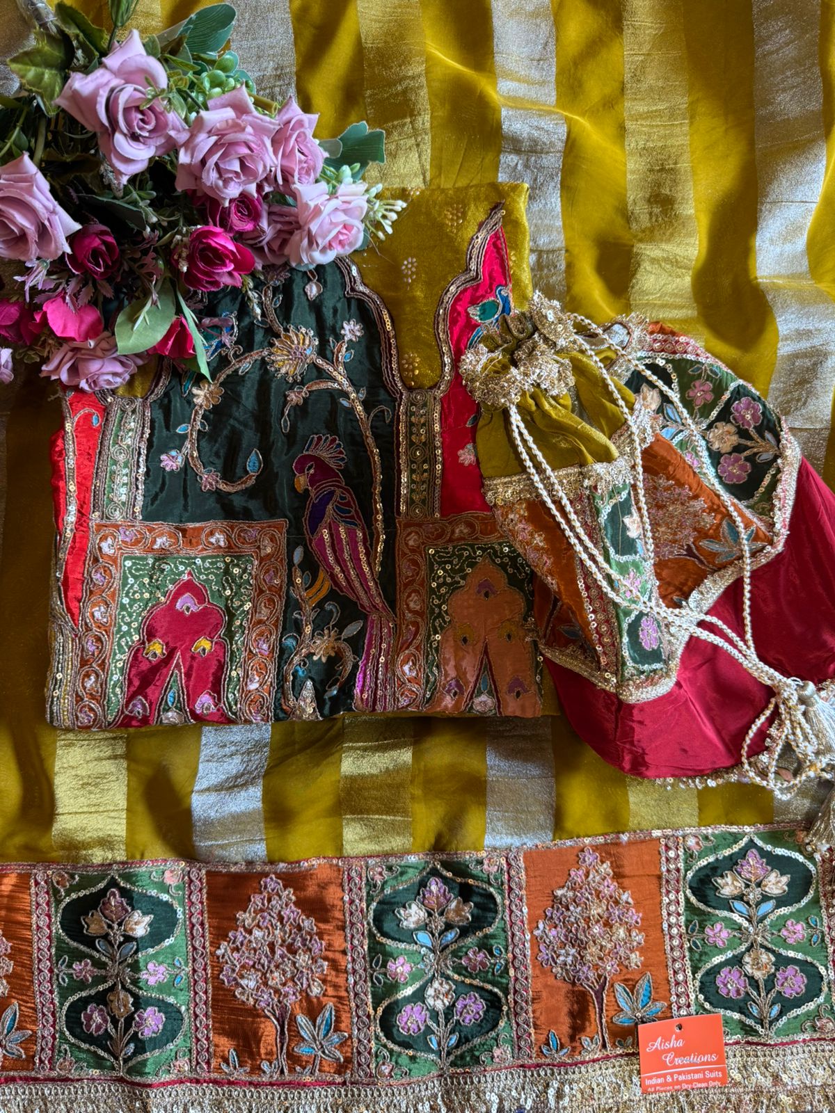 Richly embroidered ethnic Suit