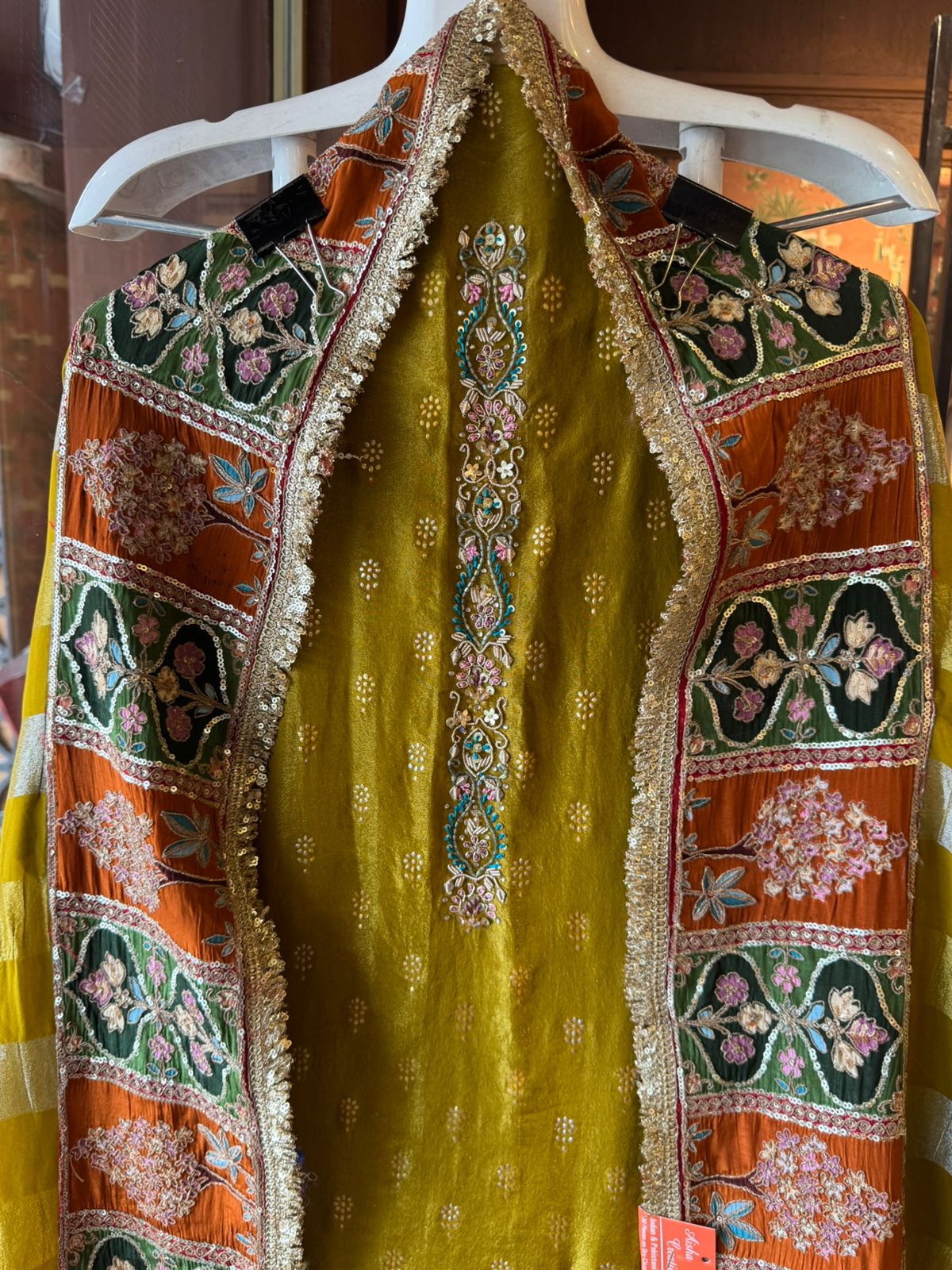 Richly embroidered ethnic Suit