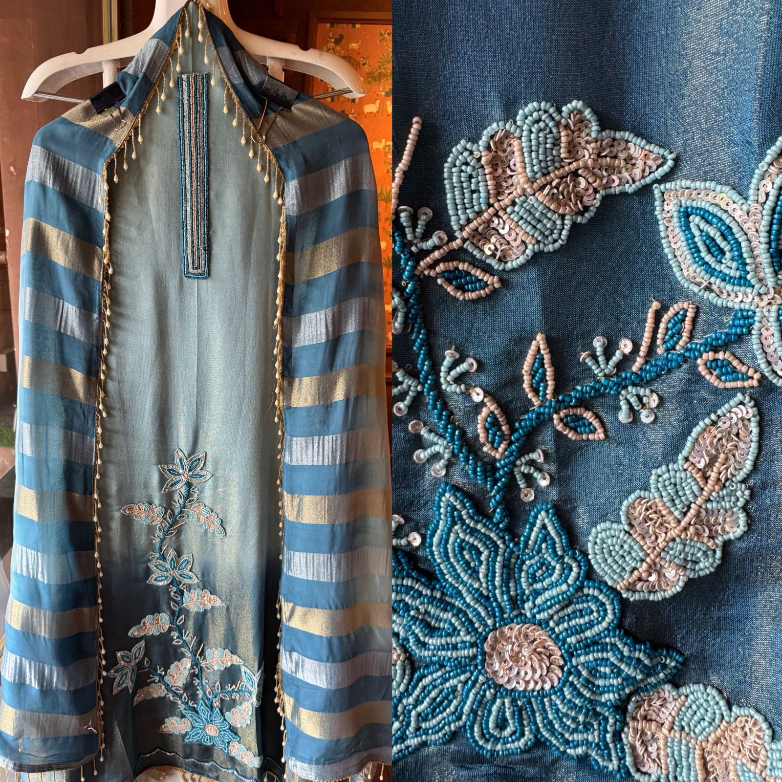 Tissue fabric Unstitched shirt