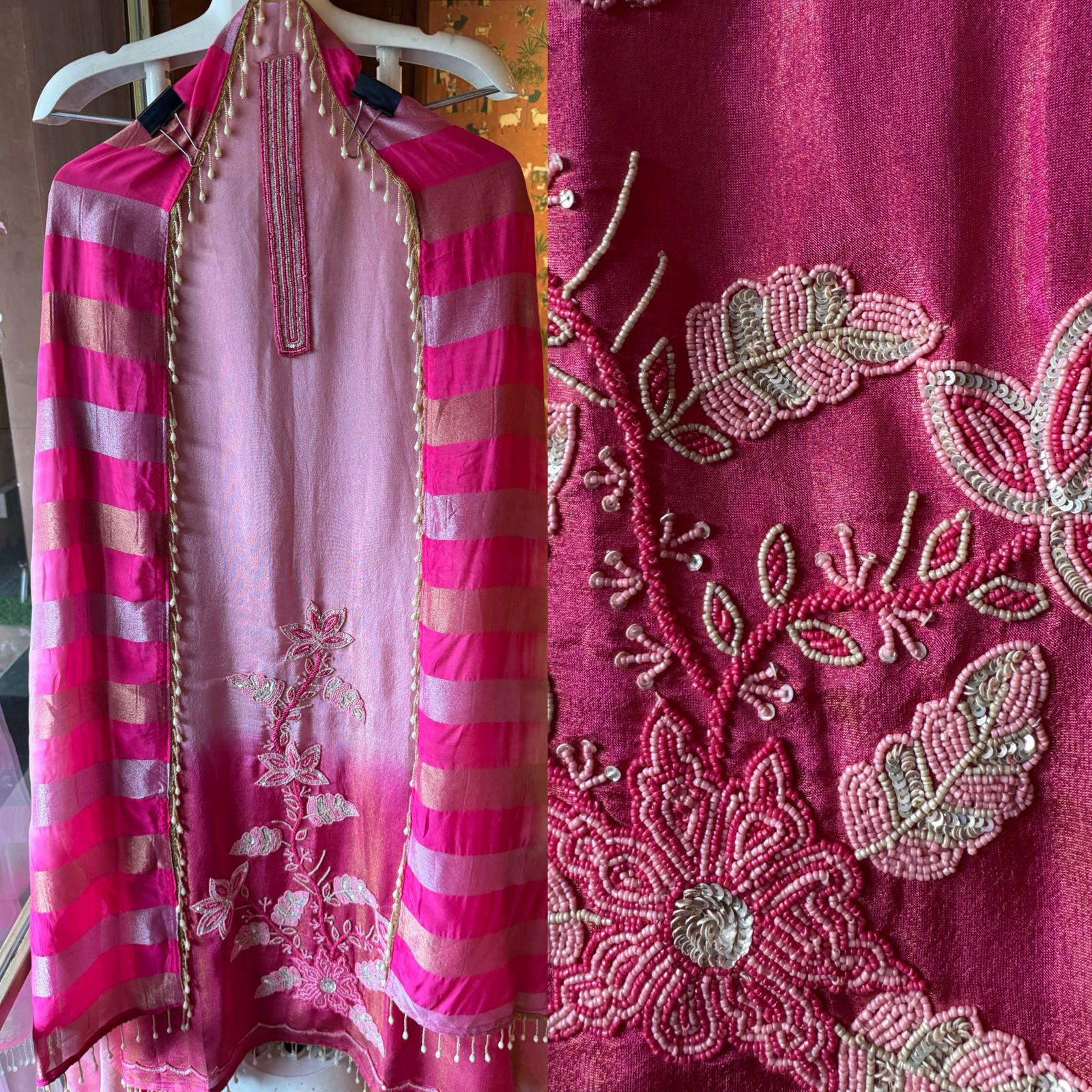 Tissue fabric Unstitched shirt