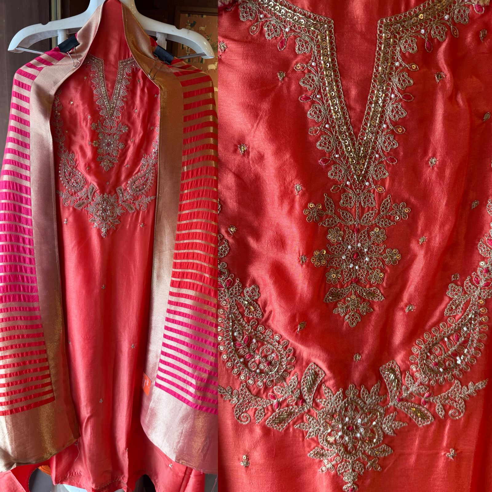 Traditional ethnic suit fabric set