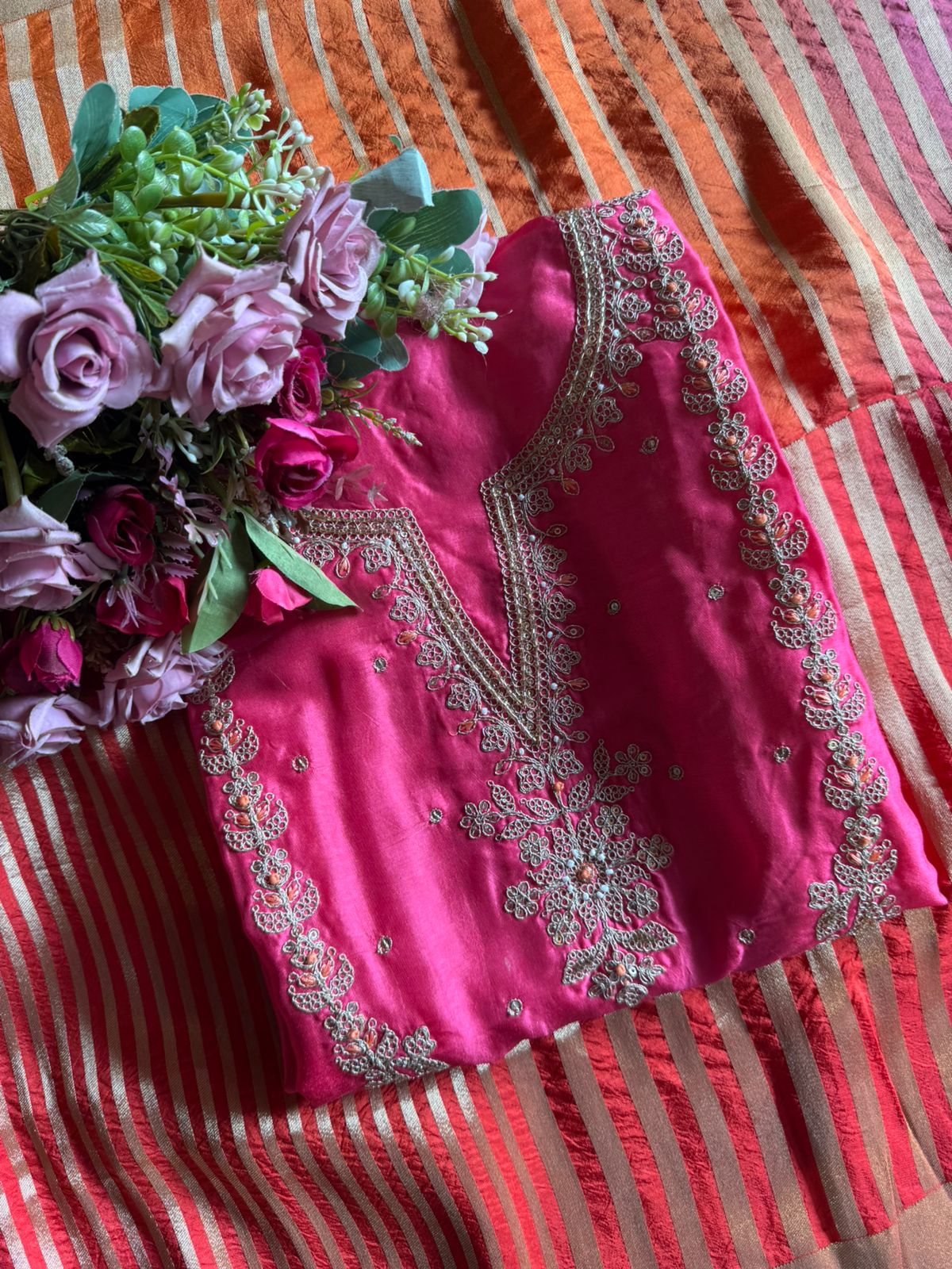 Traditional ethnic suit fabric set