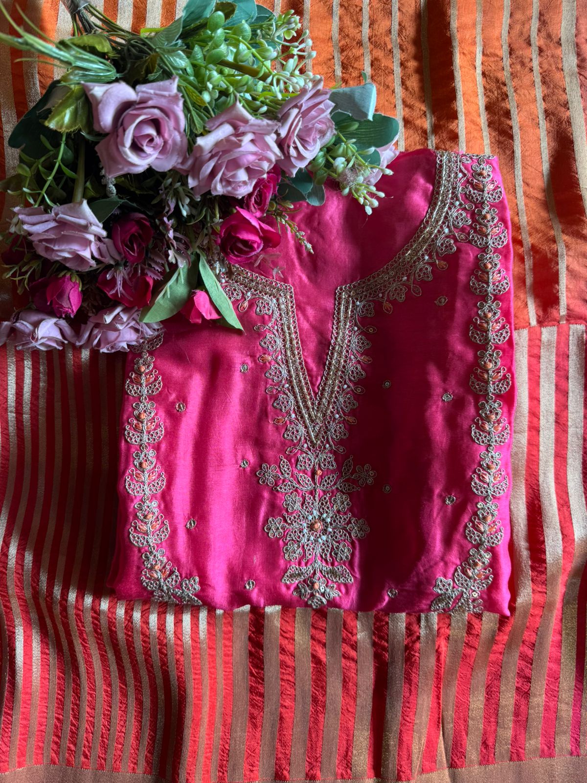 Traditional ethnic suit fabric set
