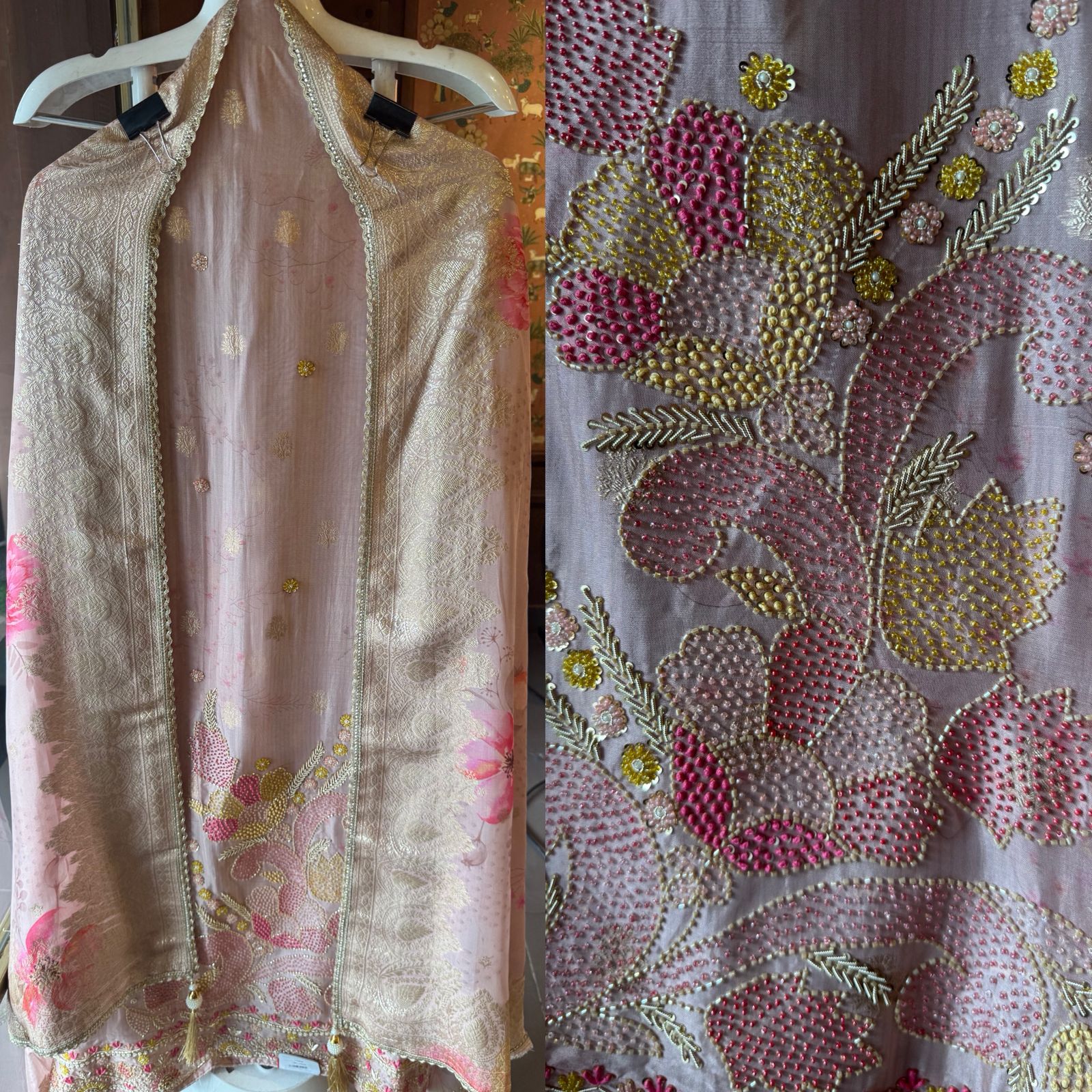 Soft tissue self woven Unstitched Shirt