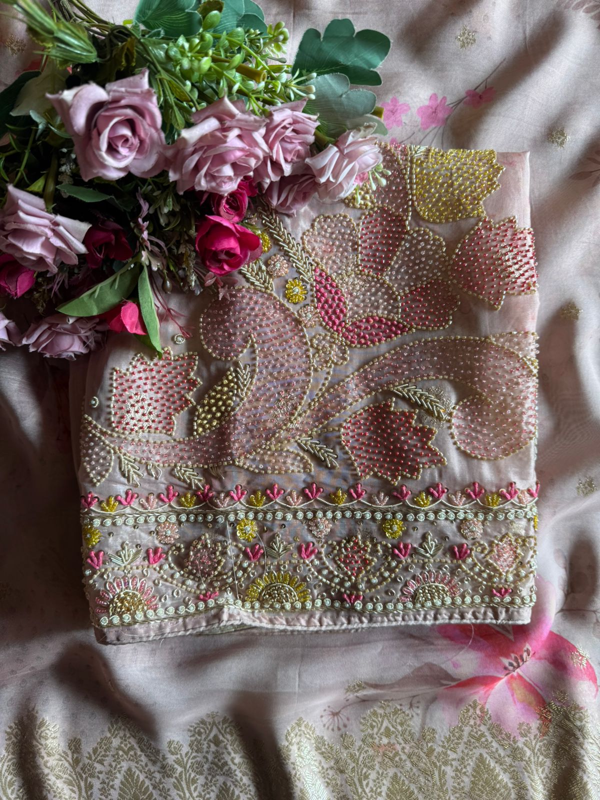 Soft tissue self woven Unstitched Shirt