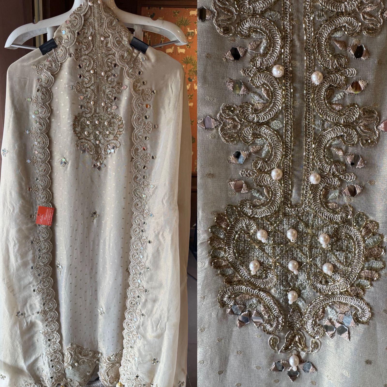 Pure shimmer tissue shirt