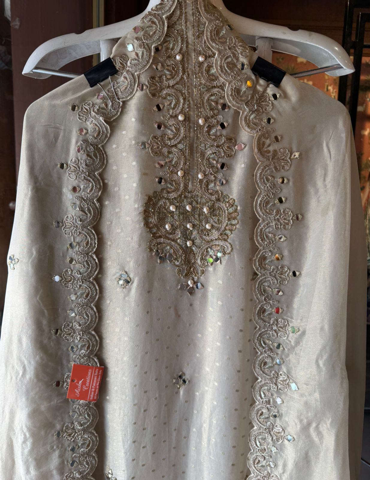 Pure shimmer tissue shirt