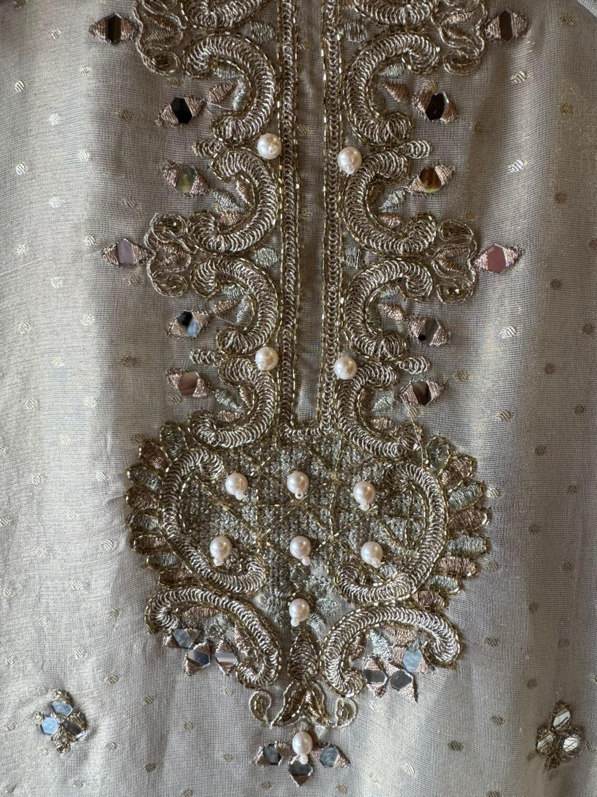 Pure shimmer tissue shirt