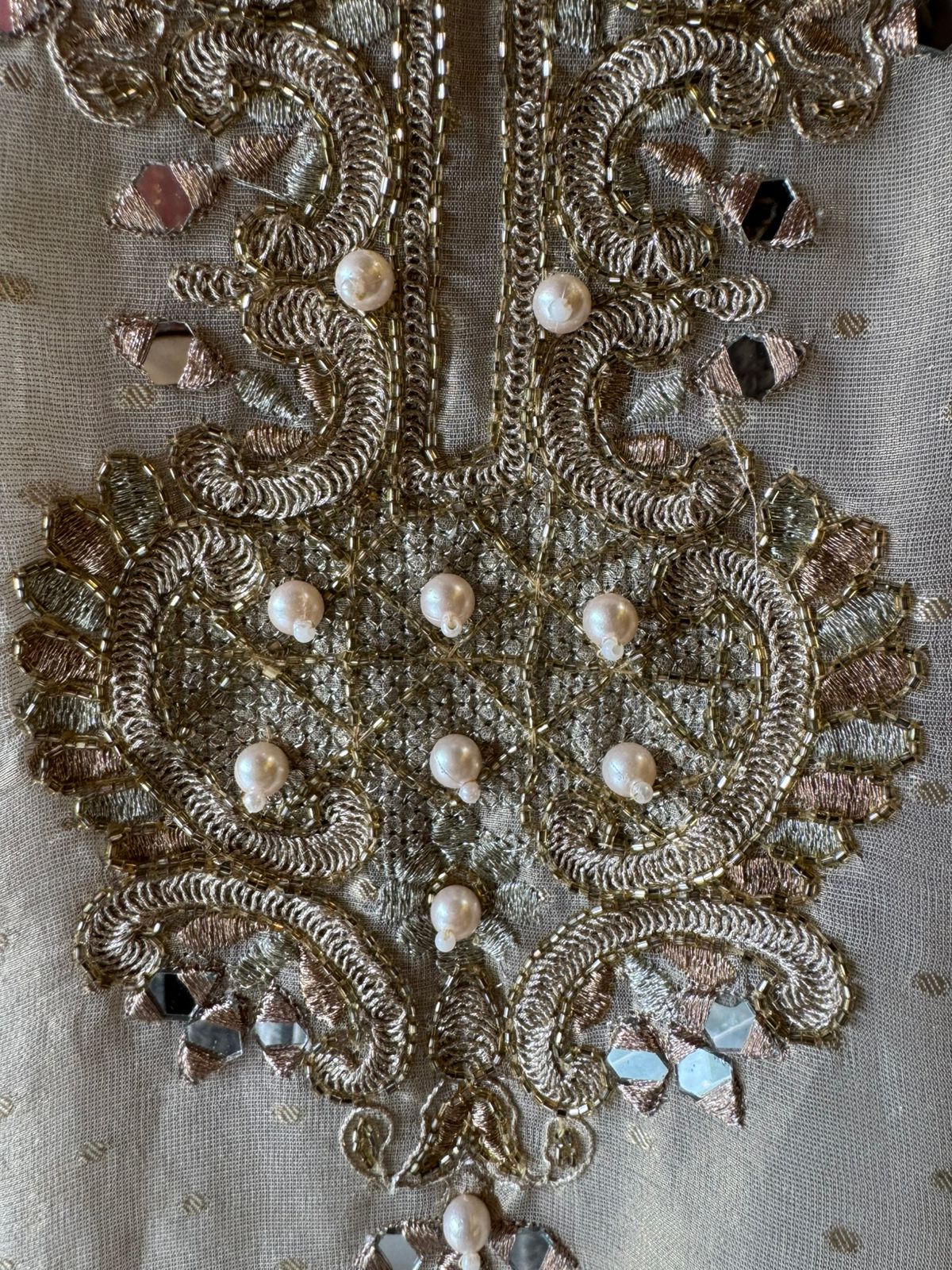 Pure shimmer tissue shirt