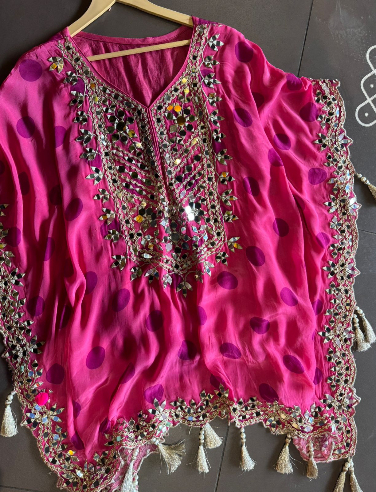 POLKA DOTS KAAFTAN SET