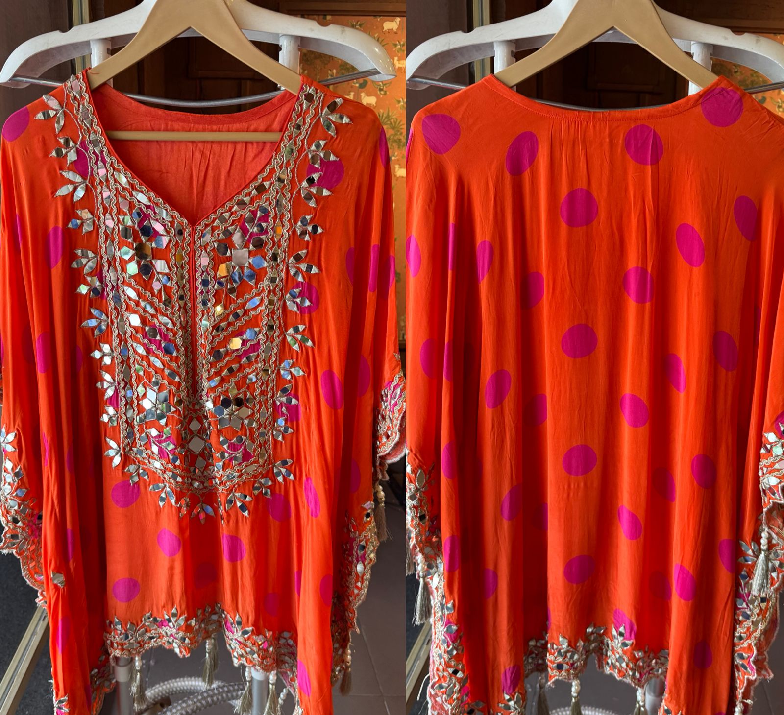 POLKA DOTS KAAFTAN SET