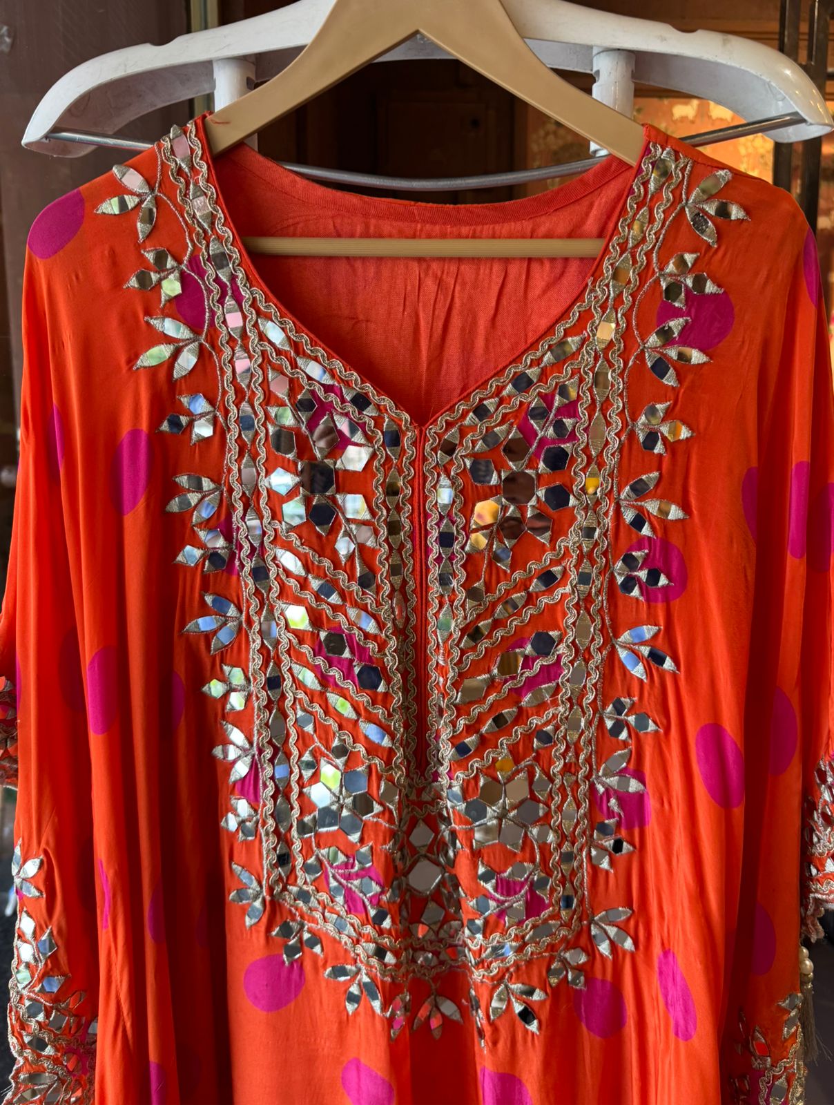 POLKA DOTS KAAFTAN SET