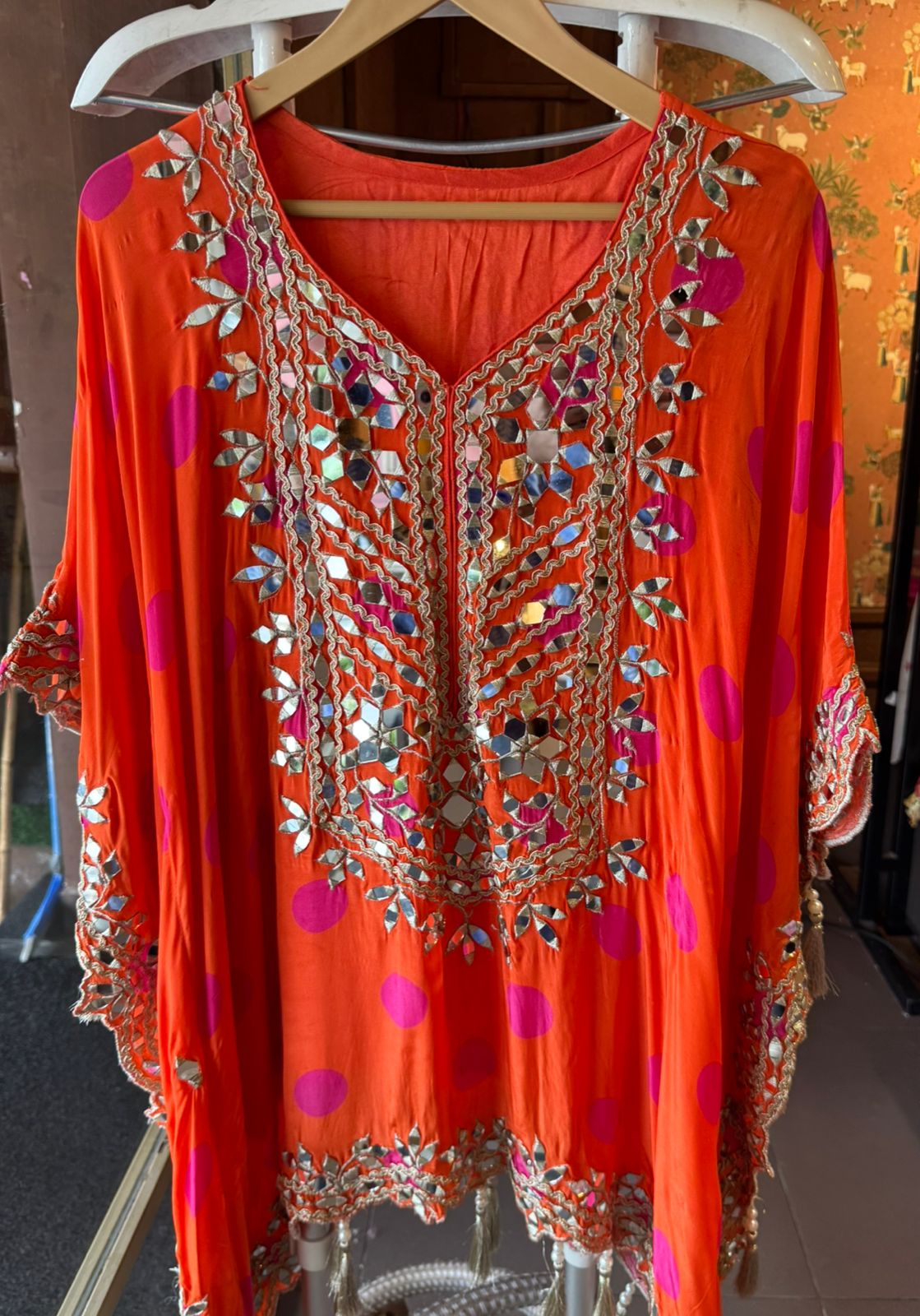 POLKA DOTS KAAFTAN SET