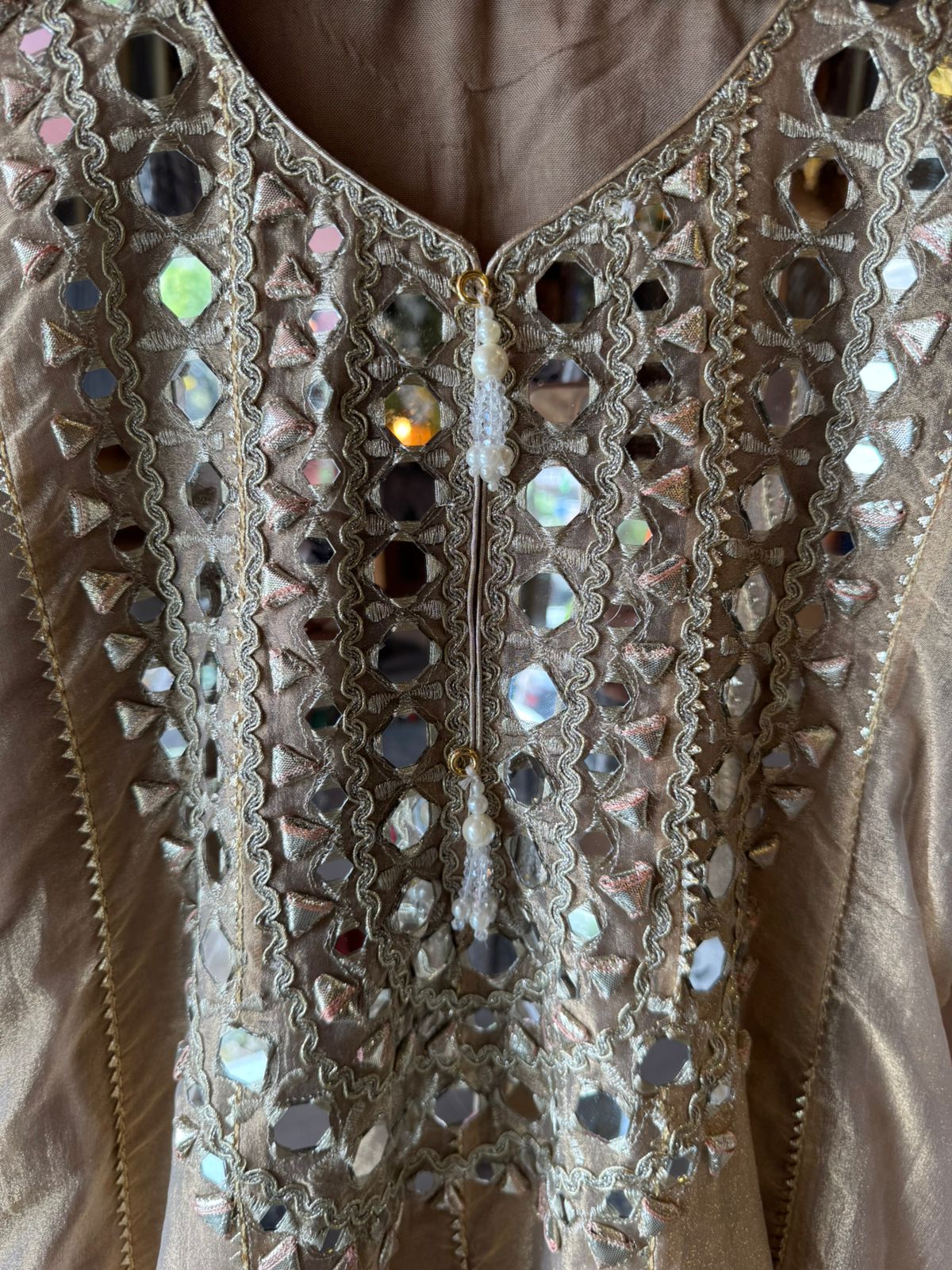 Shimmer Stitched anarkali set/Ethnic suit