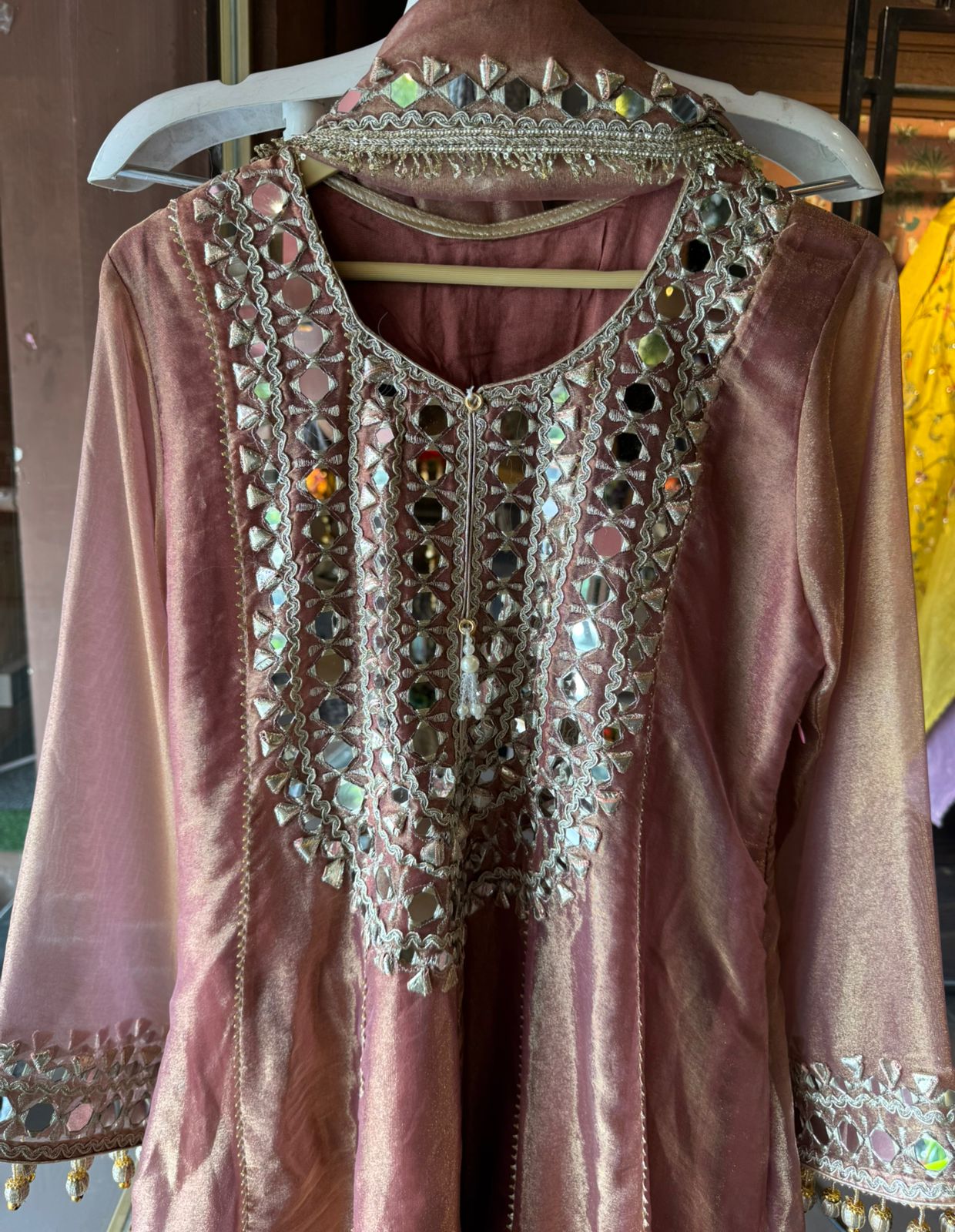 Shimmer Stitched anarkali set/Ethnic suit