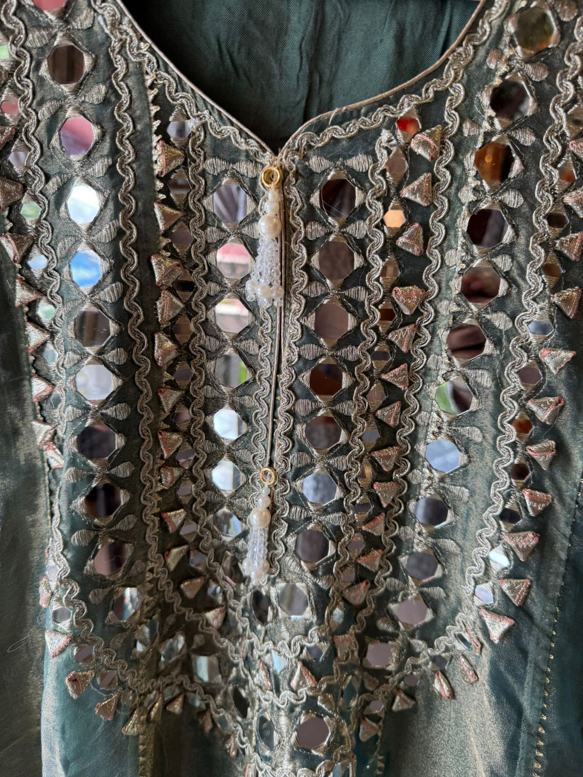 Shimmer Stitched anarkali set/Ethnic suit