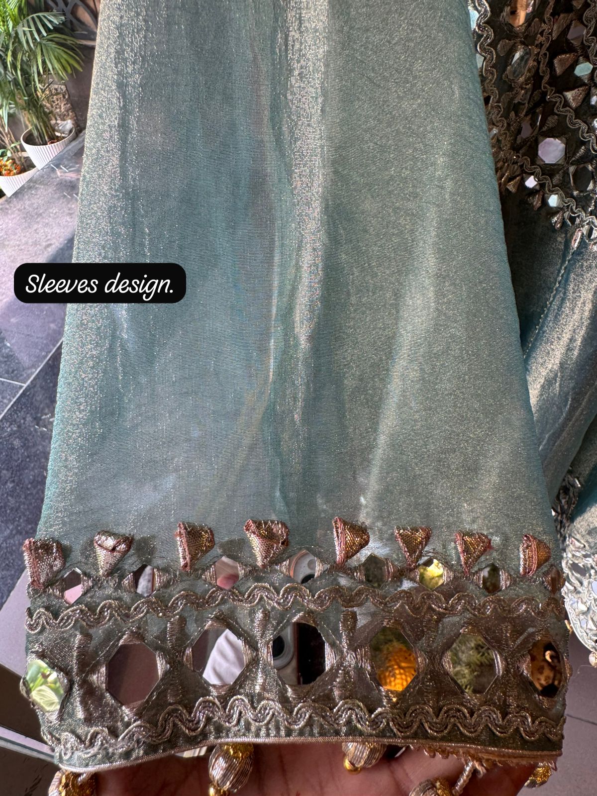 Shimmer Stitched anarkali set/Ethnic suit