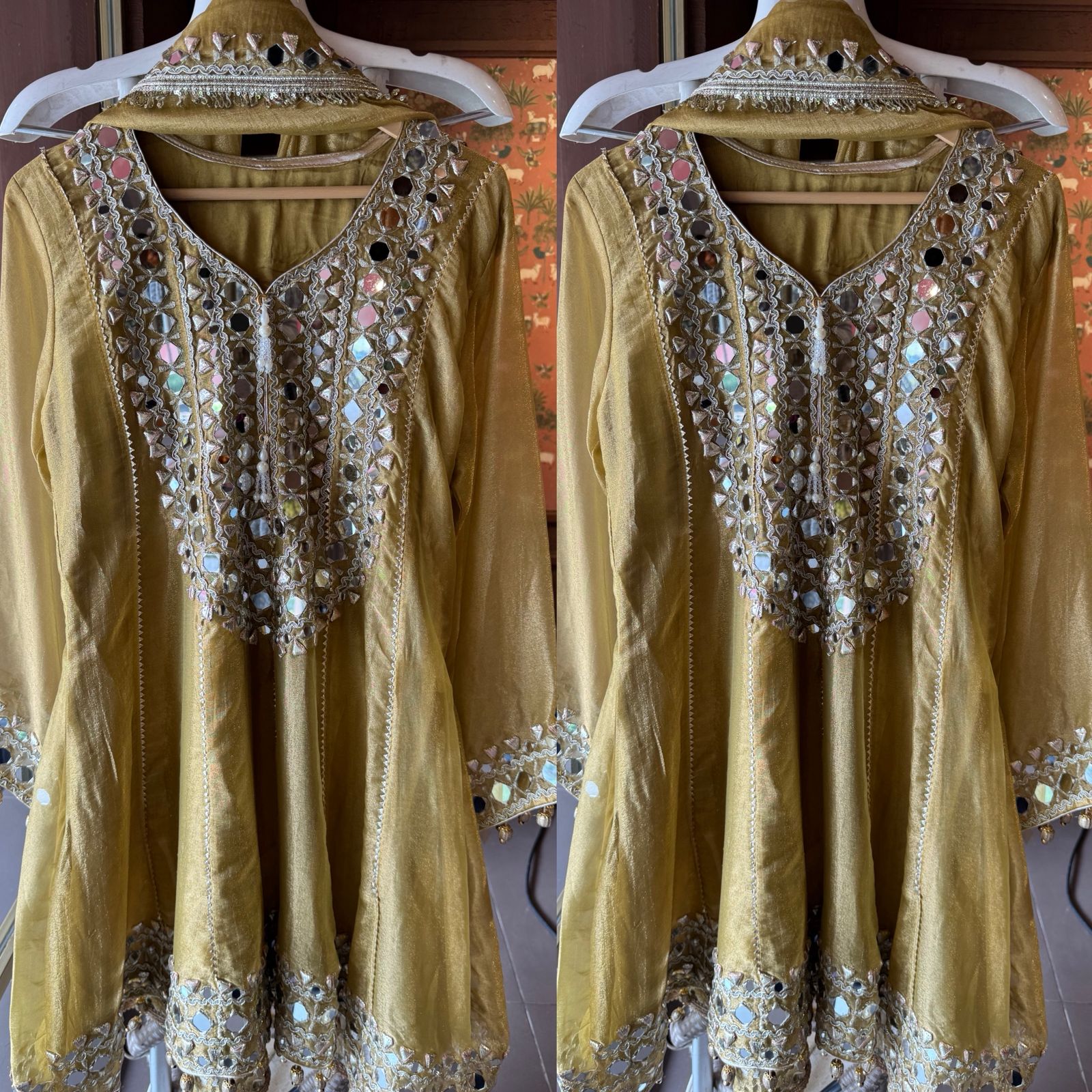 Shimmer Stitched anarkali set/Ethnic suit