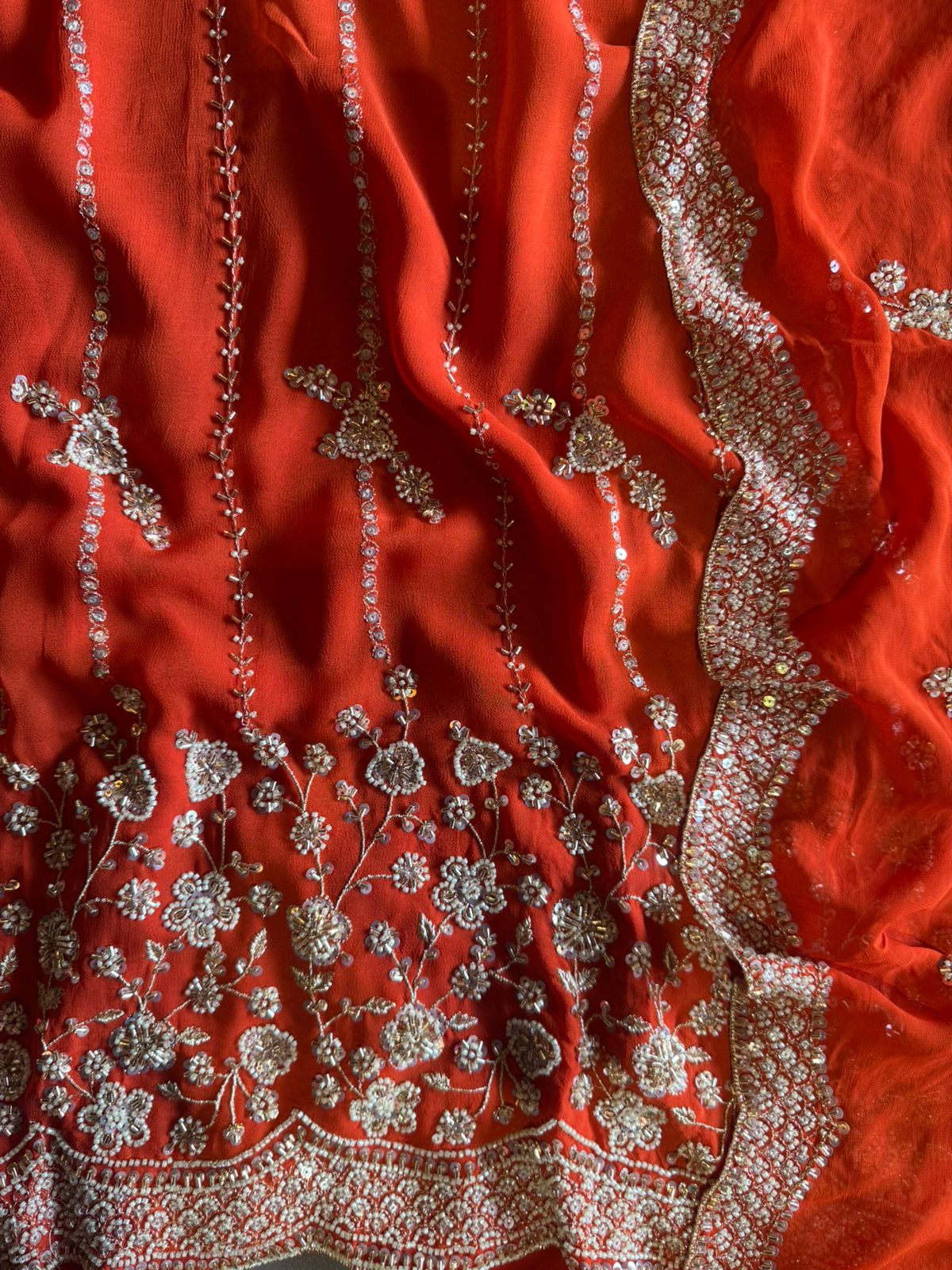 traditional deep Cherry red ethnic suit