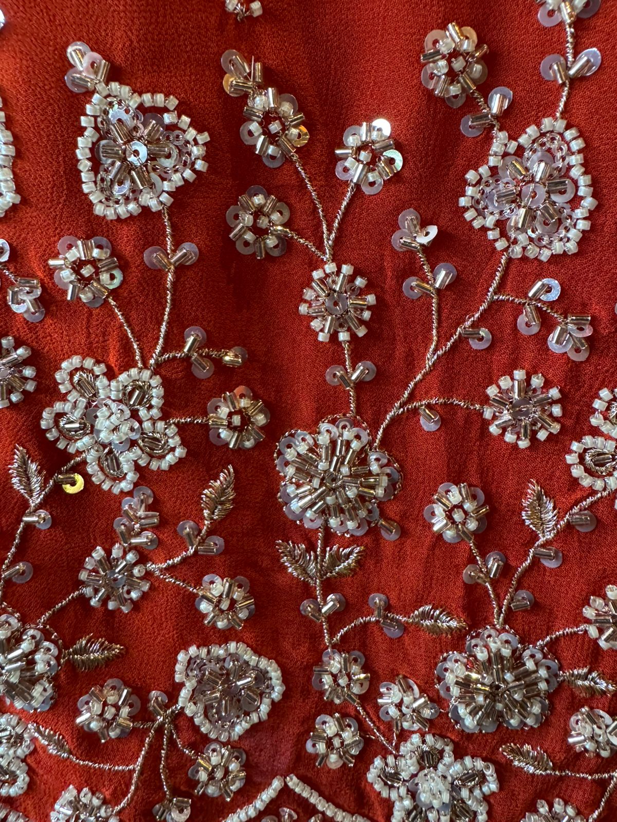 traditional deep Cherry red ethnic suit