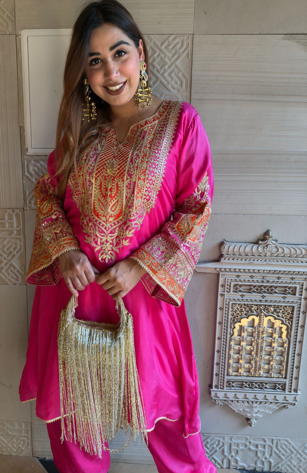 Pure 100% raw silk Kurta