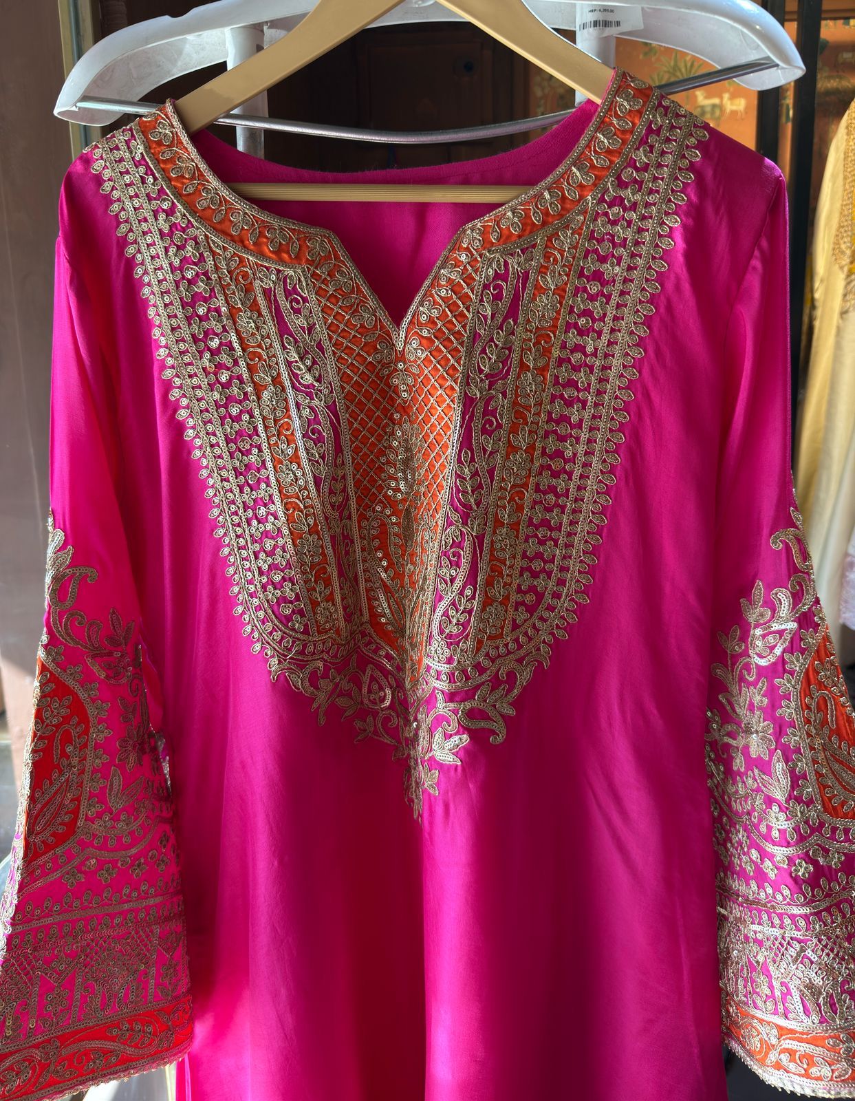 Pure 100% raw silk Kurta