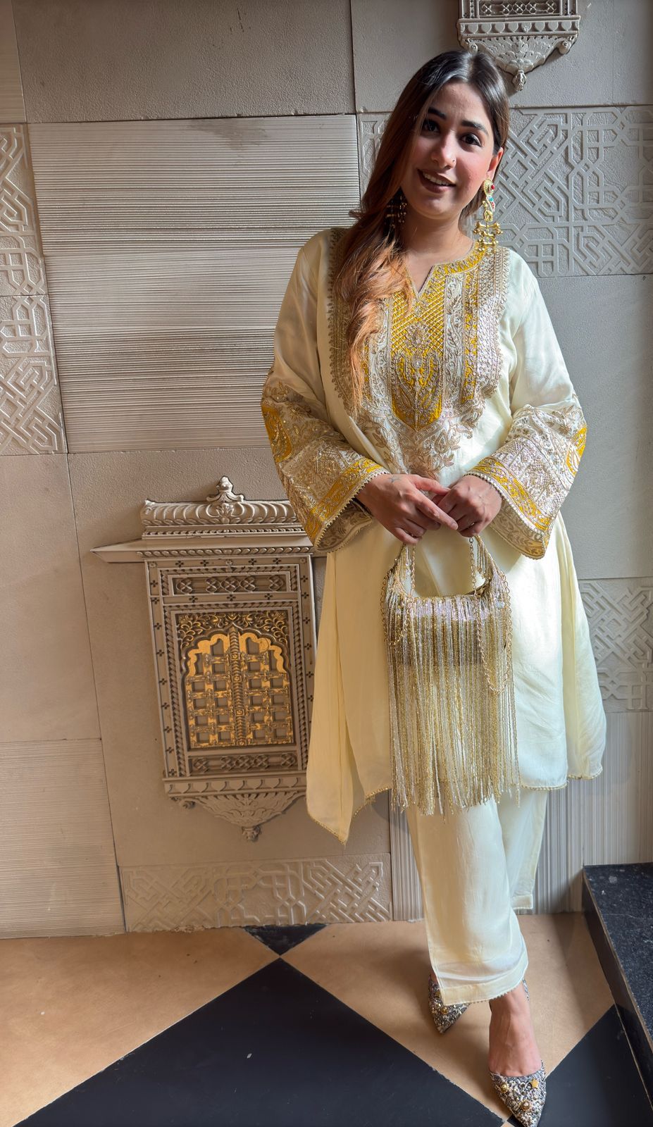 Pure 100% raw silk Kurta