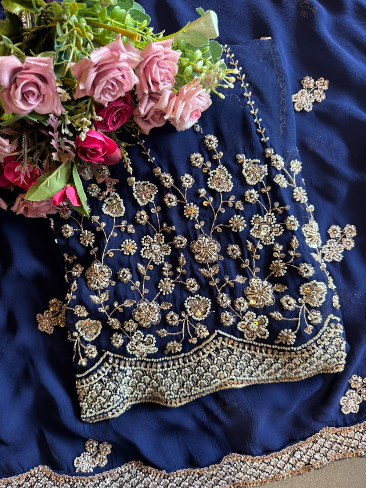 Traditional deep Cherry red ethnic suit