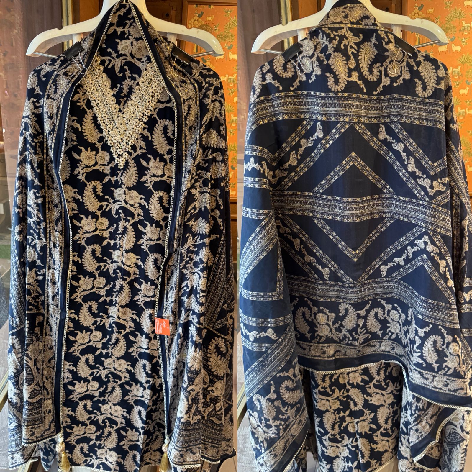 Mul Mul cotton Muslin Unstitched Suit