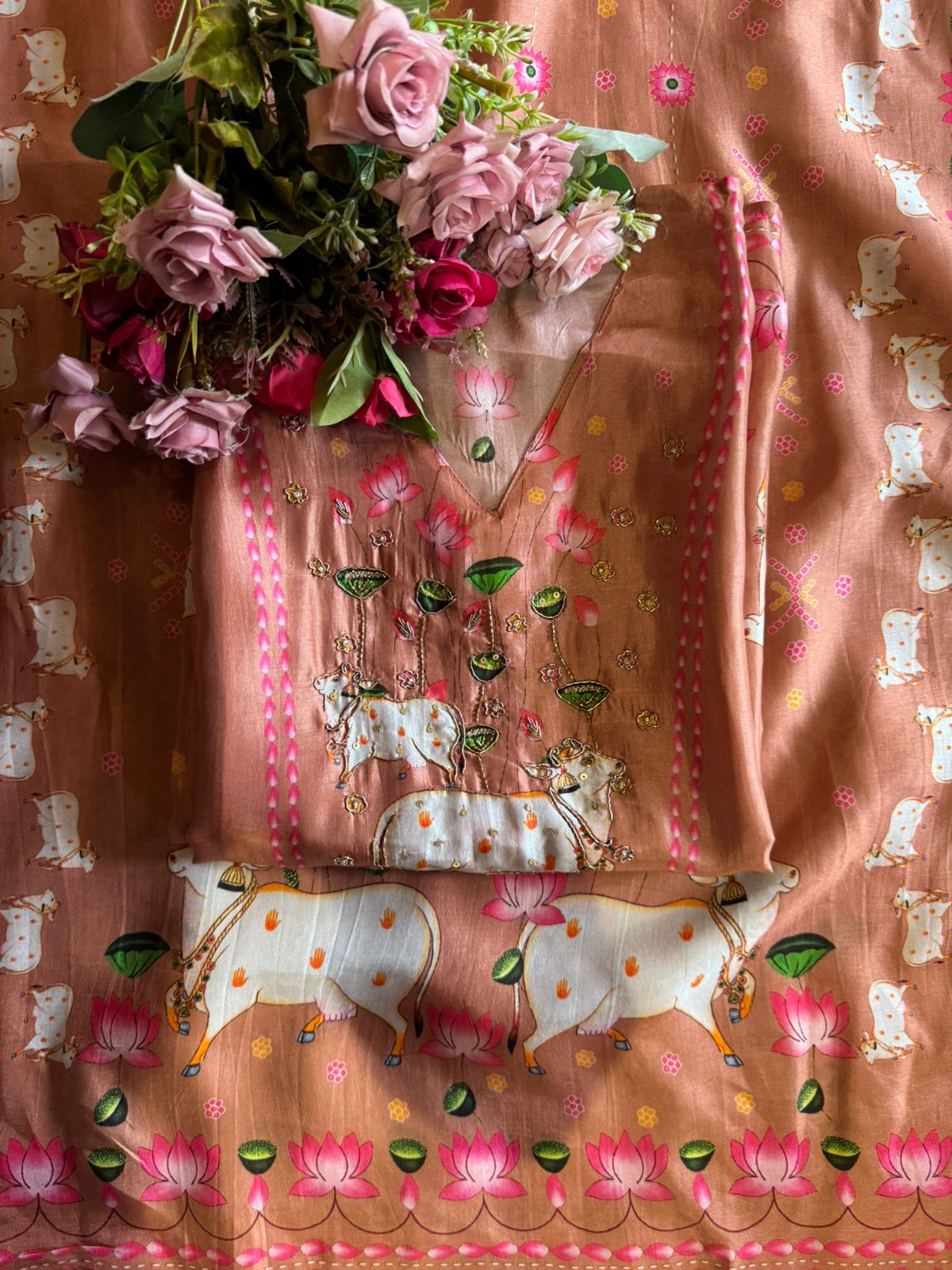 Pure Silk Unstitched Suit