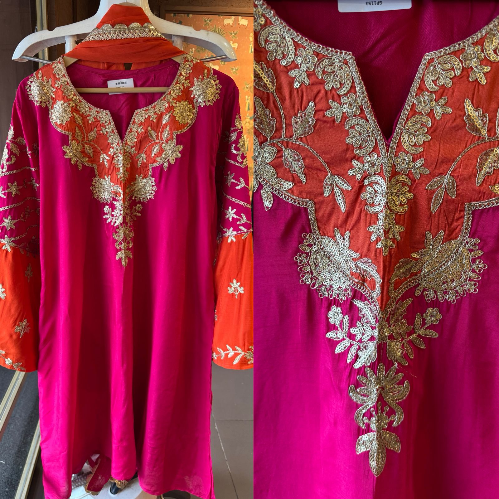 Pure 100% silk Kurta