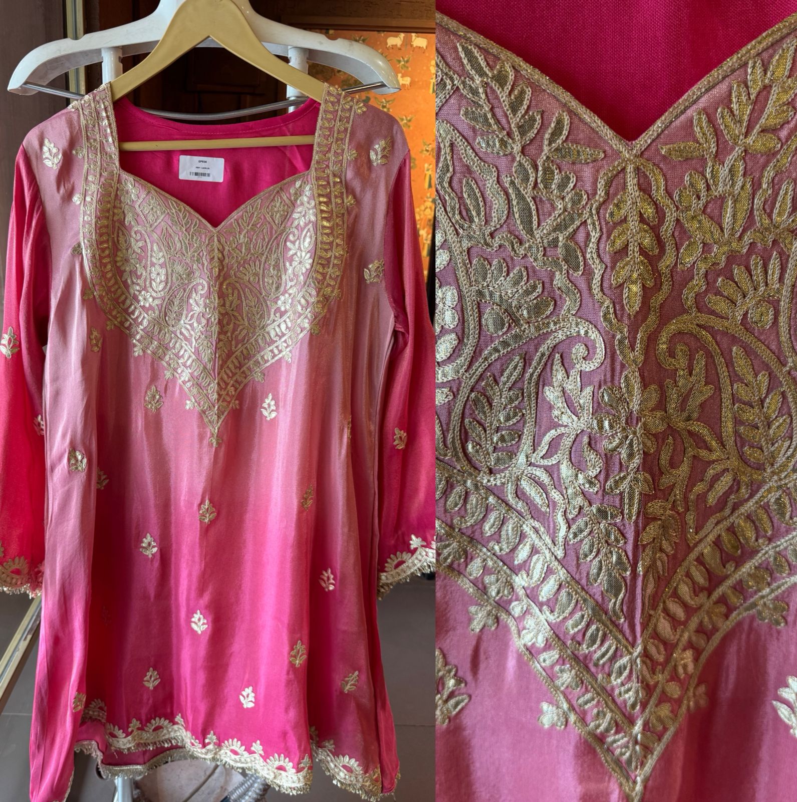 Shimmer tissue Ombré shaded coord set