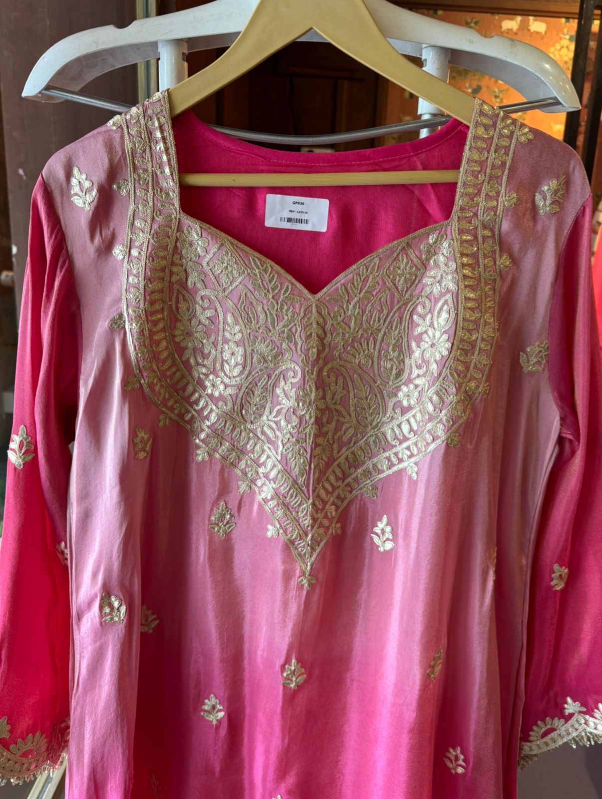 Shimmer tissue Ombré shaded coord set