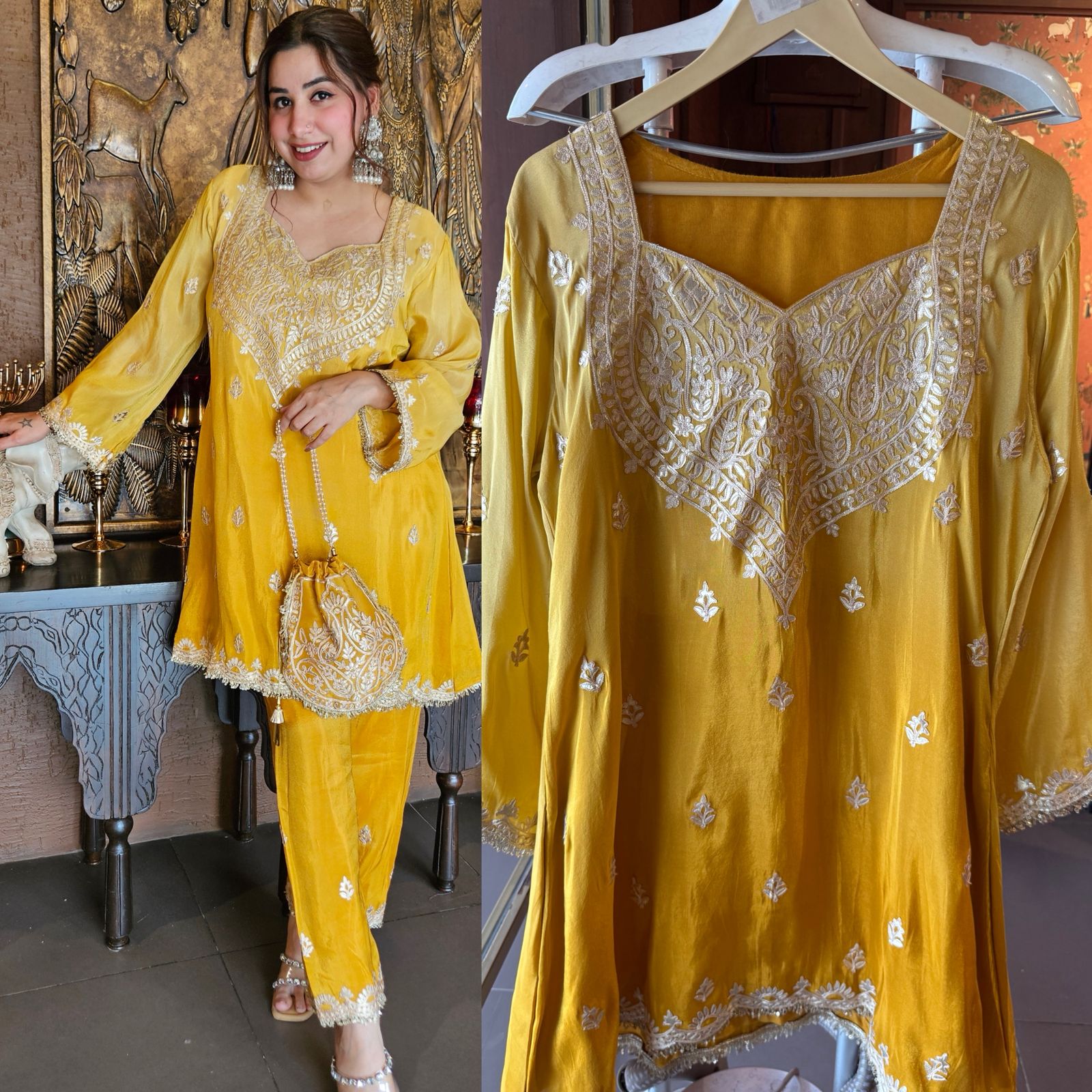 Shimmer tissue Ombré shaded coord set