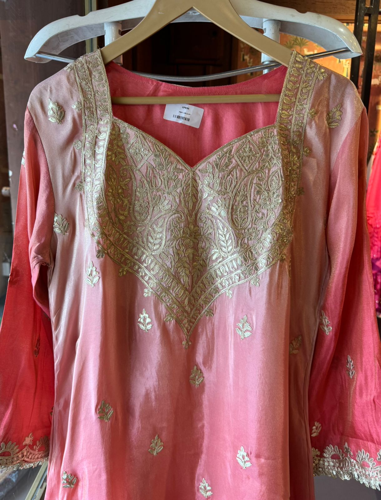 Shimmer tissue Ombré shaded coord set