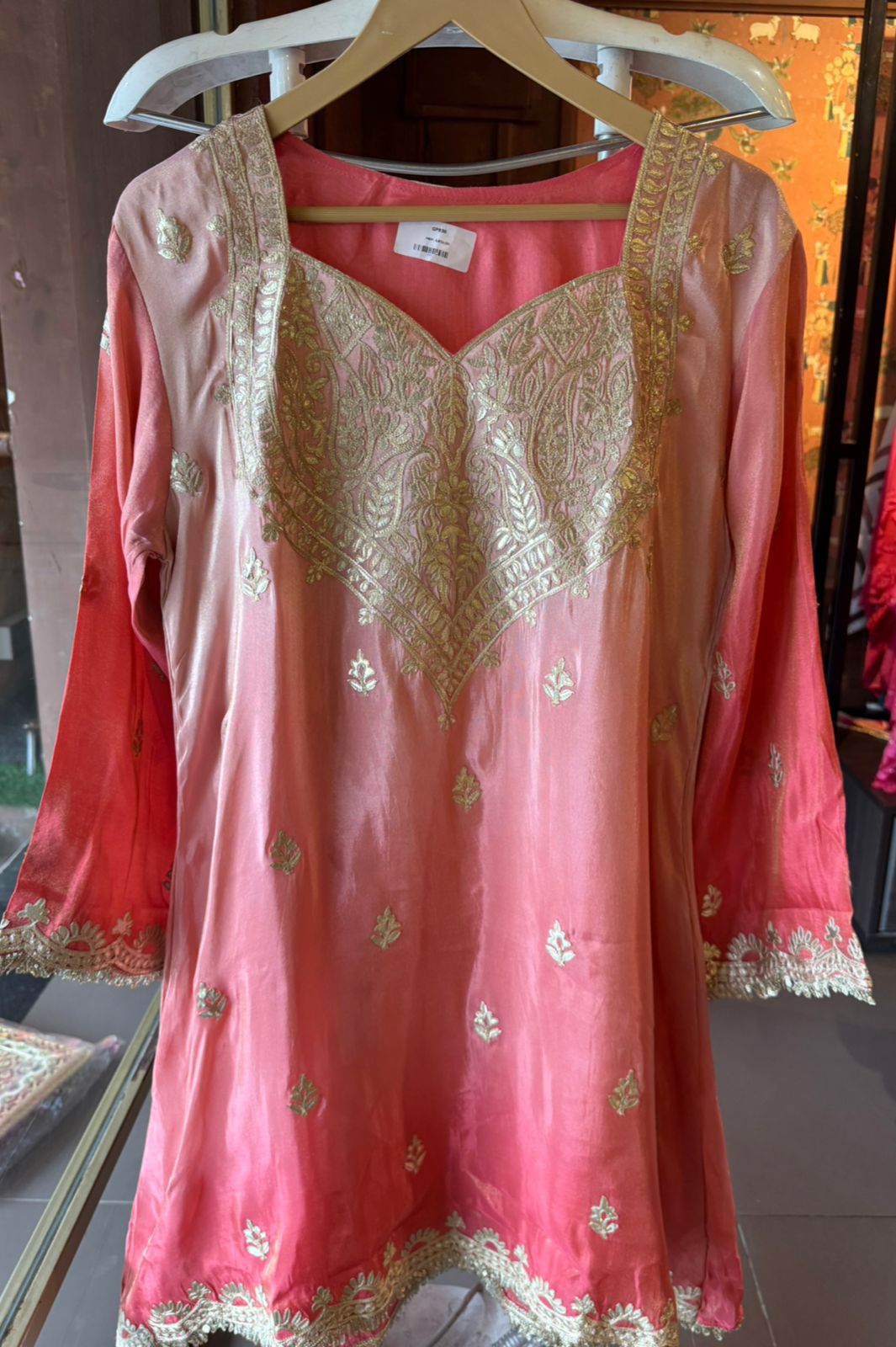 Shimmer tissue Ombré shaded coord set