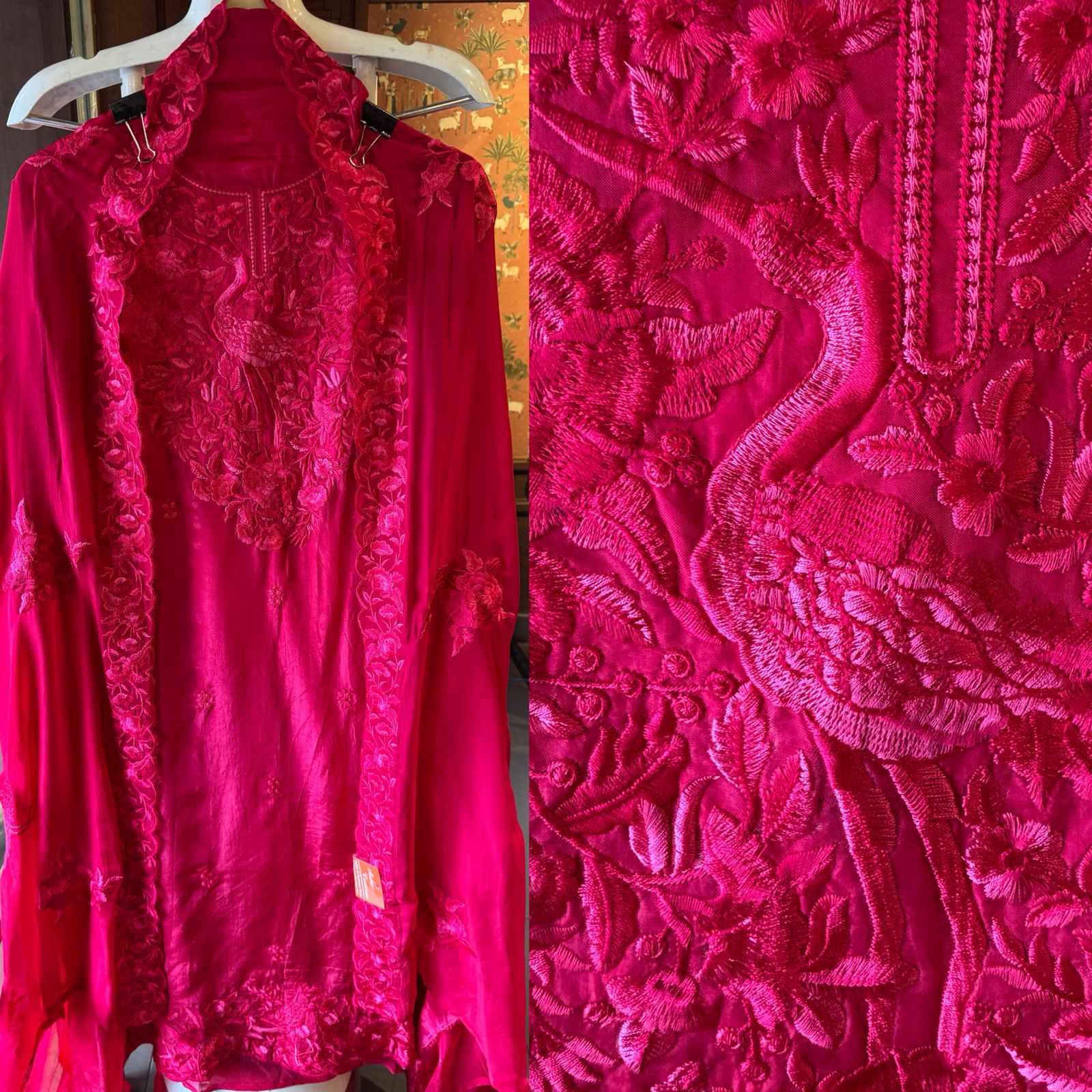 Silk Unstitched Suit set