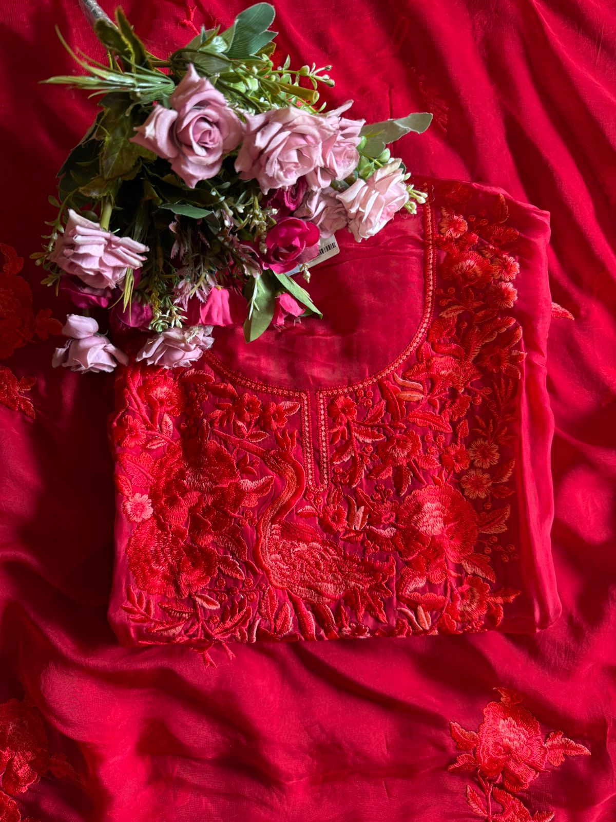 Silk Unstitched Suit set