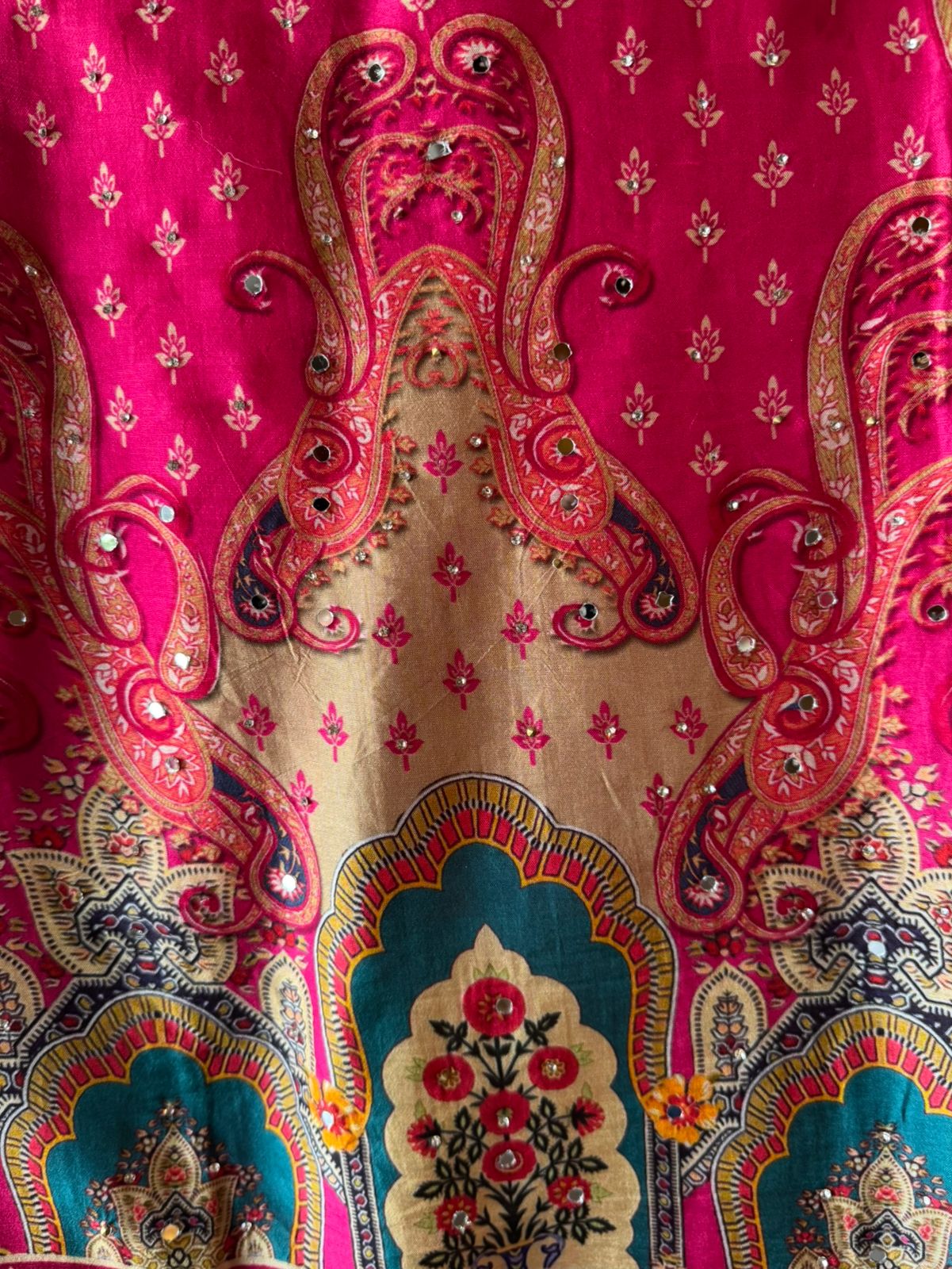 Pure Silk Unstitched designer Suit