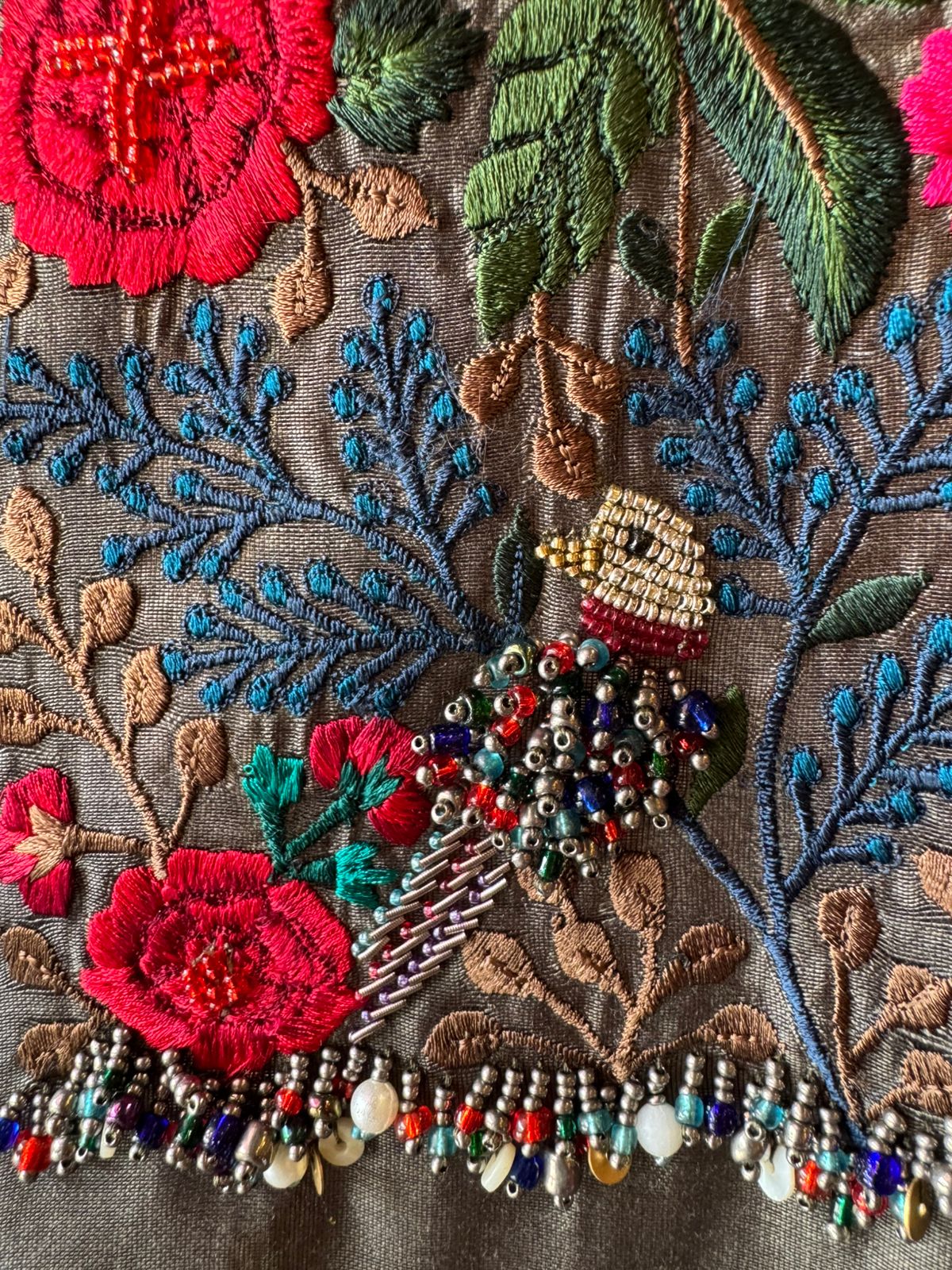 Chanderi Silk Unstitched Suit